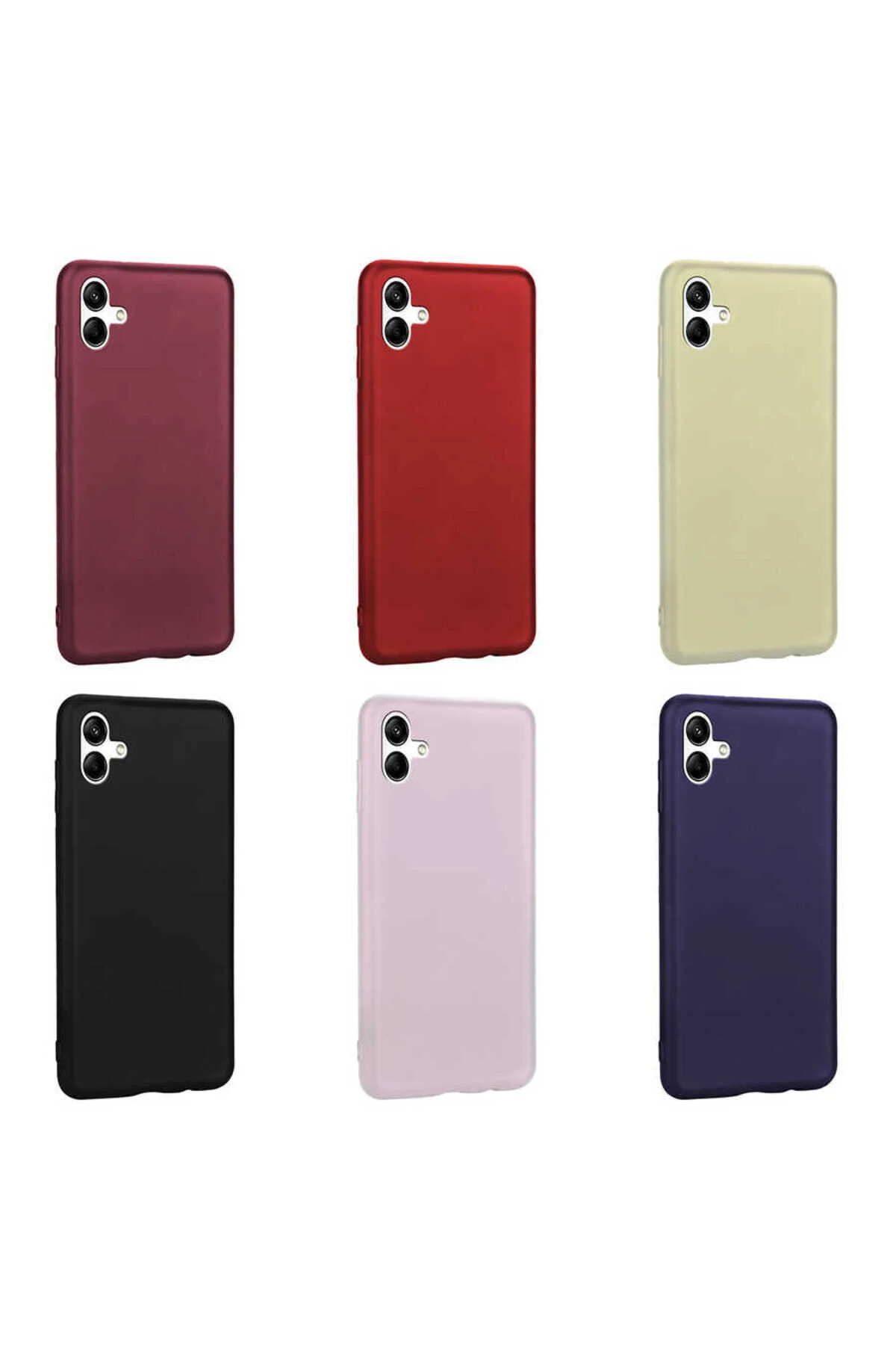 Galaxy A04 Uyumlu Kılıf Renkli Yumoş Silikon Kılıf