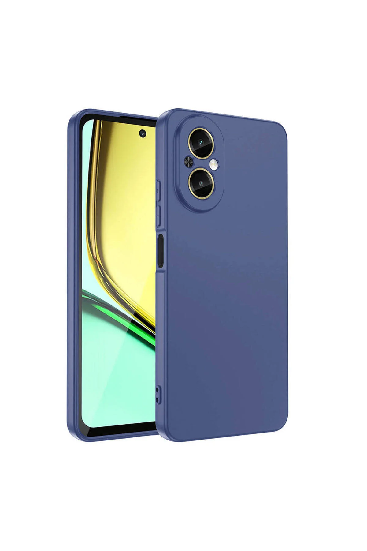 Realme 12 Lite Uyumlu İçi Kadife Kamera Korumalı Renkli Silikon Kılıf
