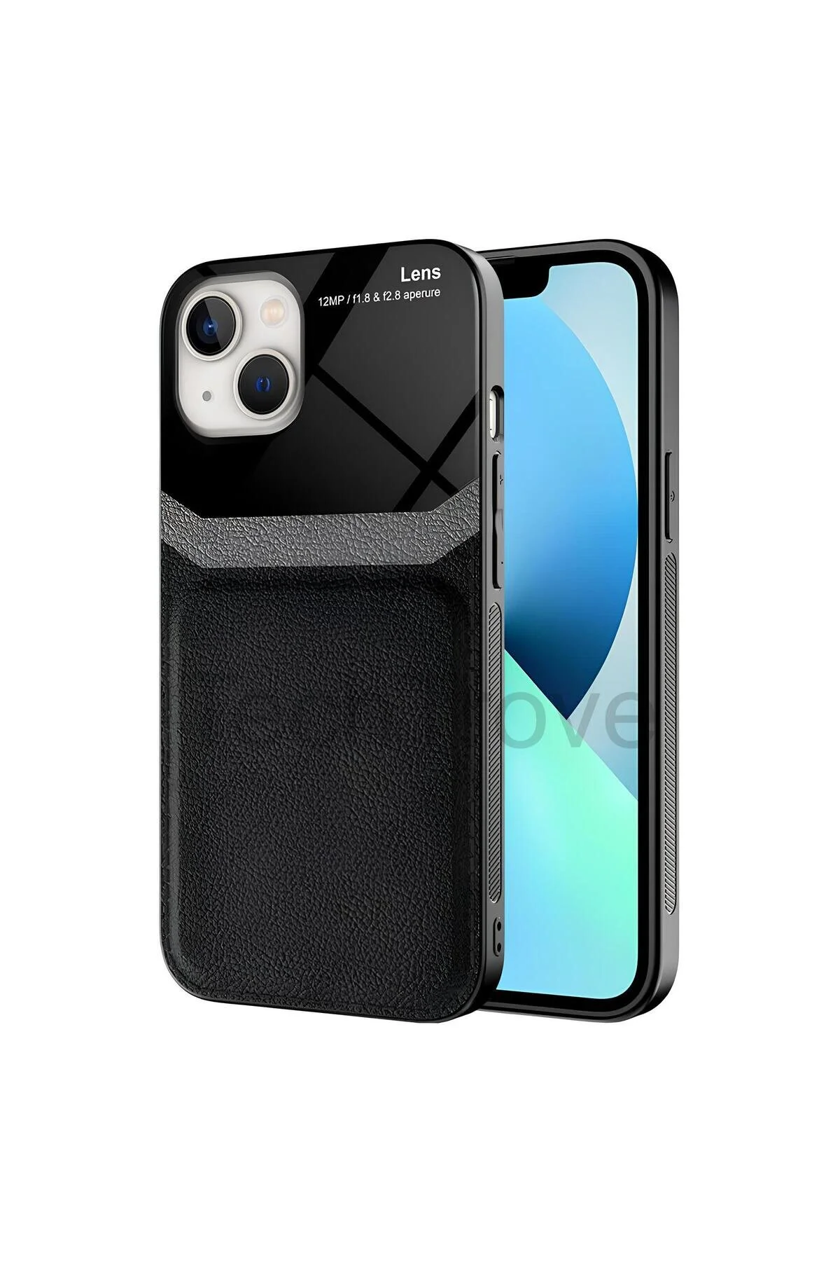 Apple iPhone 13 Kılıf Derili Dizayn Yeni Tasarım Soft Elde Kaymayan Kılıf