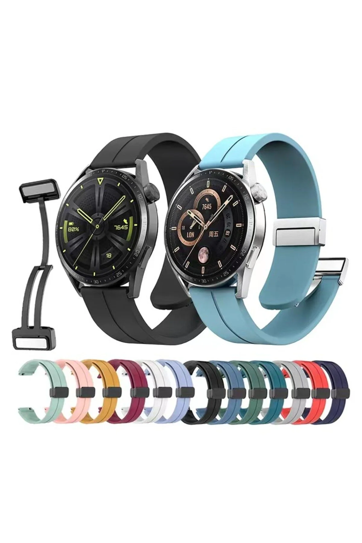 Gear S3 İçin Uyumlu Silikon Kayış Kordon - 22mm