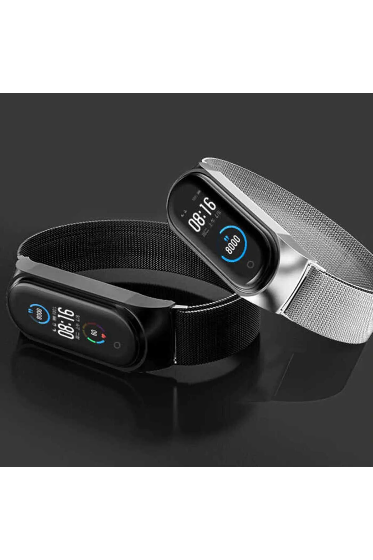 Mi Band 6 İçin Uyumlu Renkli Metal Hasır Kordon