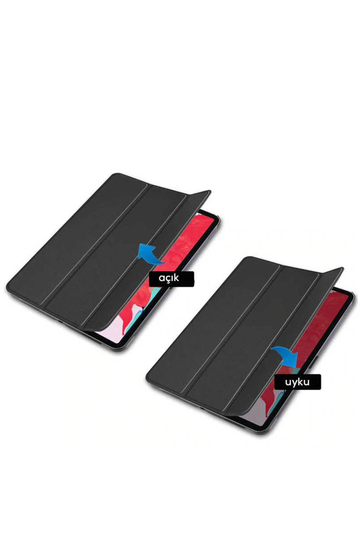 Apple iPad Air 11 2025 M3 Kılıf Stand Olabilen Pu Deri Standlı Tablet Kılıfı