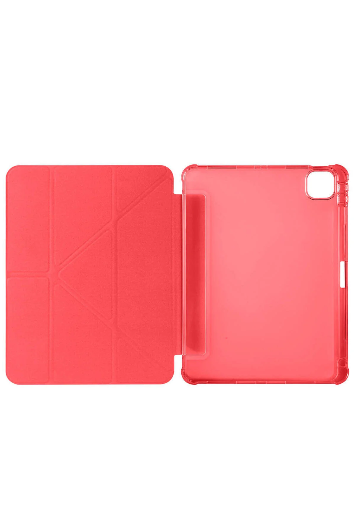 iPad Air 11 2024 İçin Uyumlu Kalem Bölmeli Stand Olabilen Smart Tablet Kılıfı