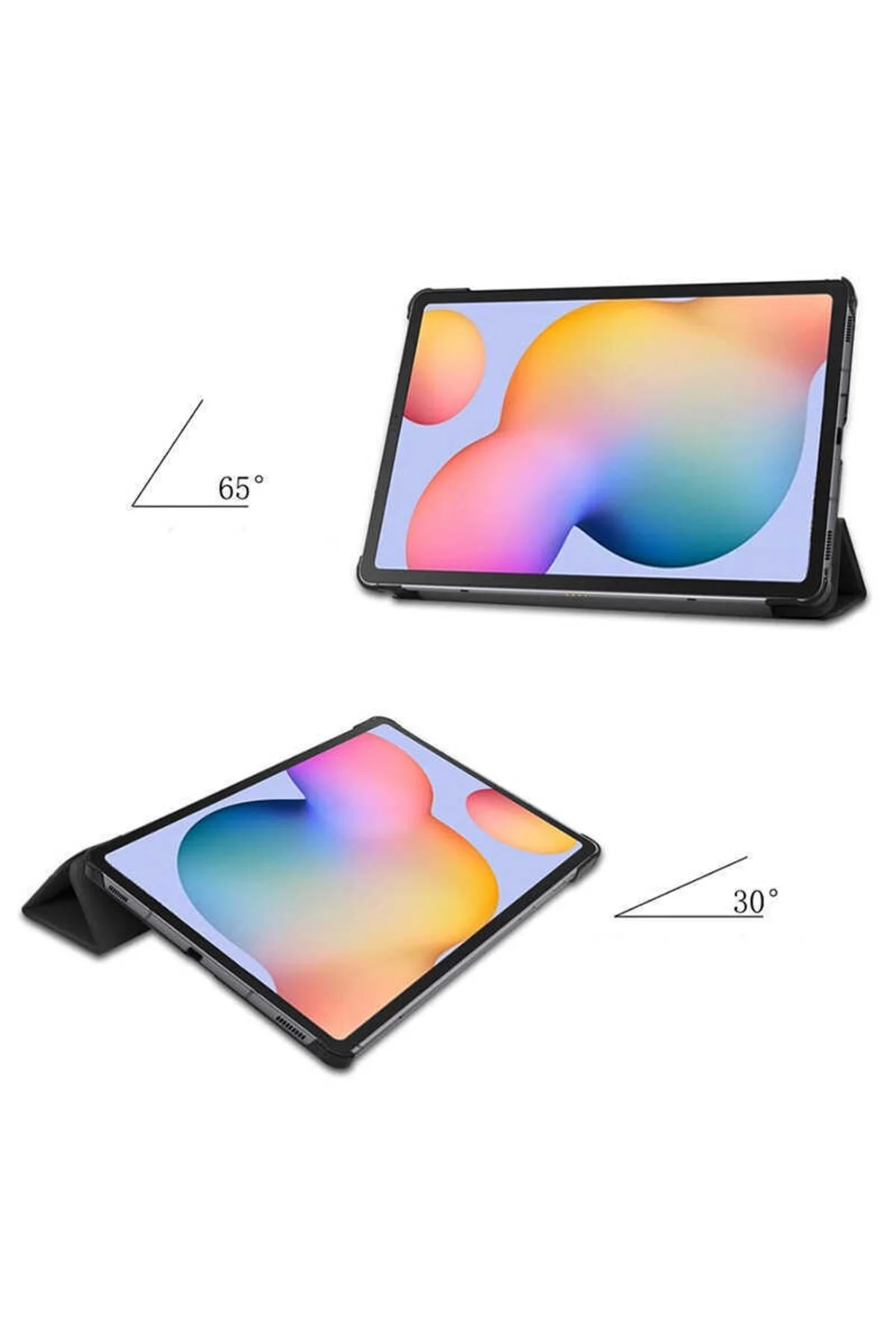 Samsung Galaxy Tab A7 Lite Uyumlu Sm-t220 Kılıf Smart Case Katlanır Standlı Tablet Kılıfı