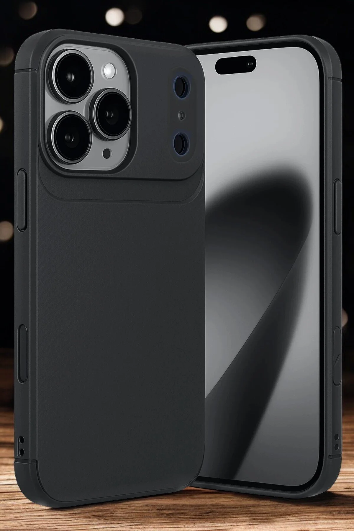 iPhone 17 Pro Max Kılıf Kamera Korumalı Darbe Emici Karbon Fiber Desenli Kapak