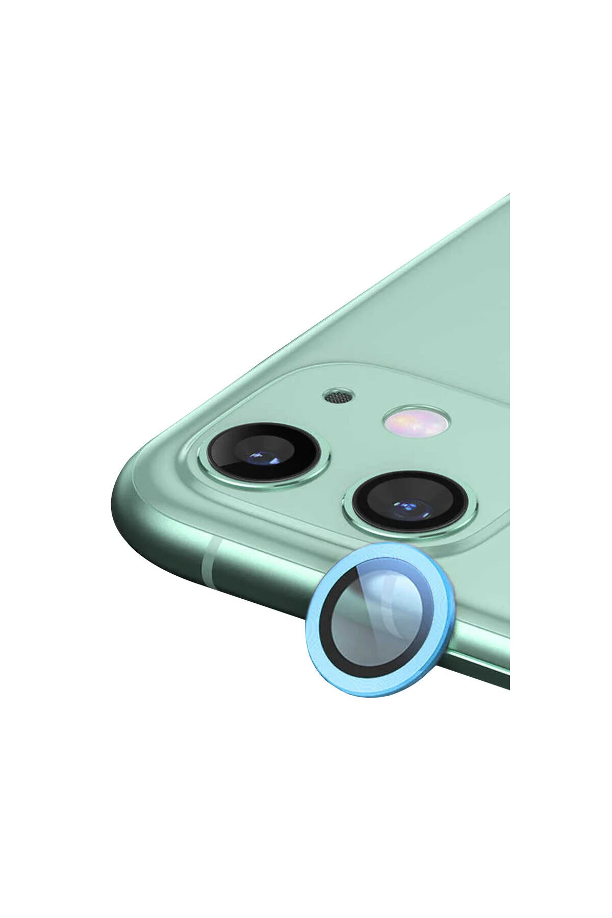 iPhone 12 İçin Uyumlu HD Kalite Görüntü Kalitesini Bozmayan Metal Kamera Lens Koruyucu