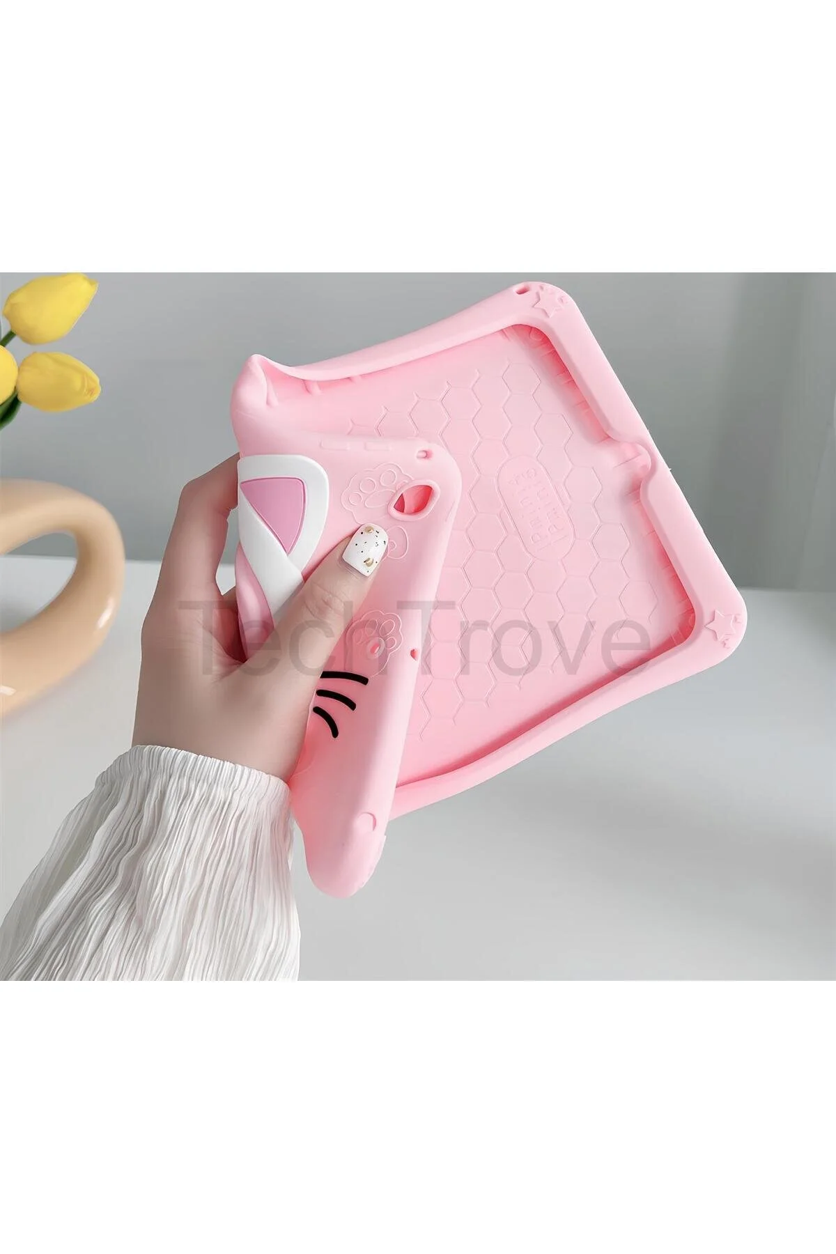 Matepad 11.5 Kılıf Askılı Ve Stand Olabilen Kedi Figürlü Tablet Kılıfı
