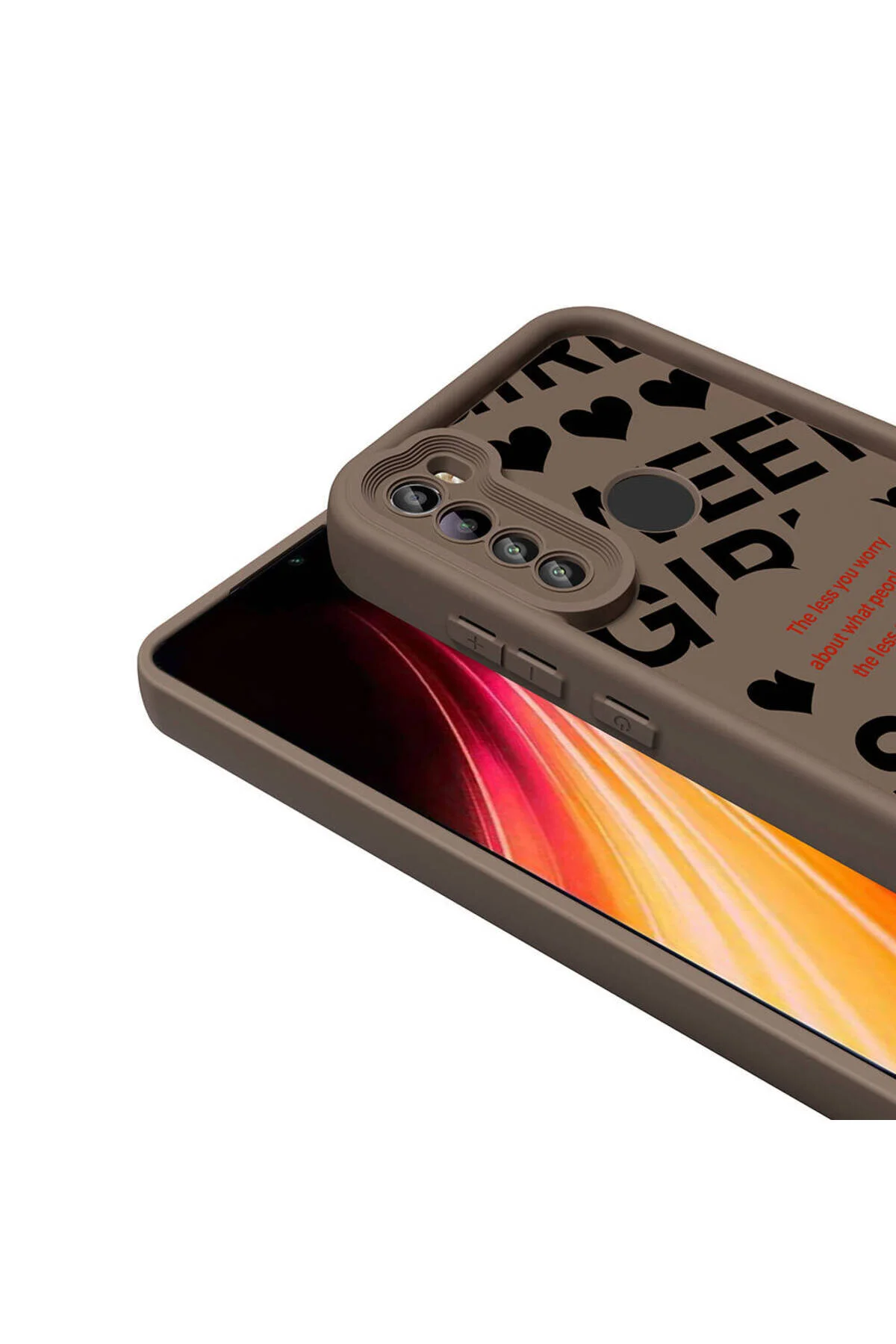 Xiaomi Redmi Note 8 Uyumlu Renkli Tasarımlı Kamera Korumalı Baskılı Kılıf