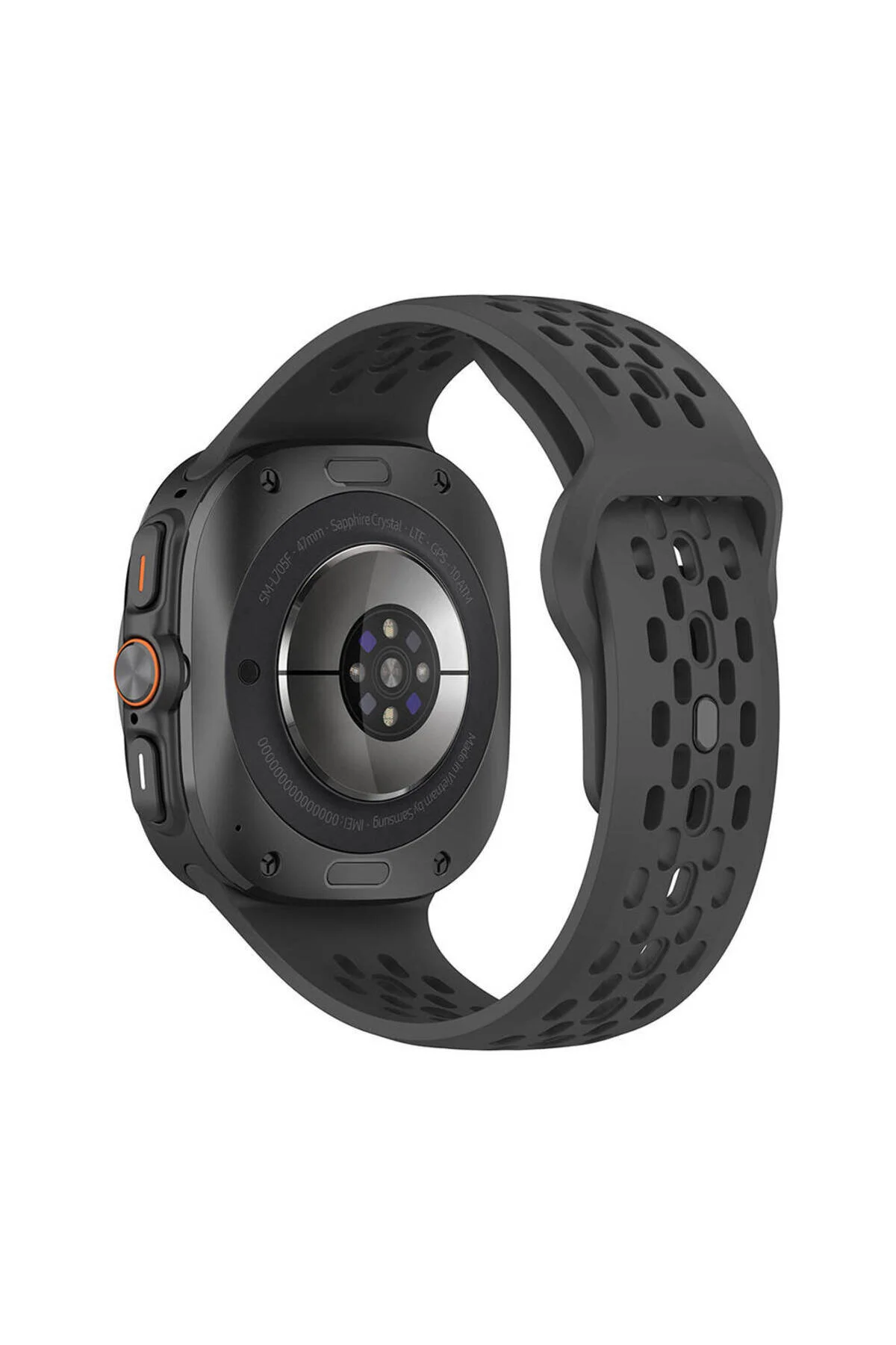 Galaxy Watch Ultra 47mm İçin Uyumlu Delikli Tasarım Silikon Kordon