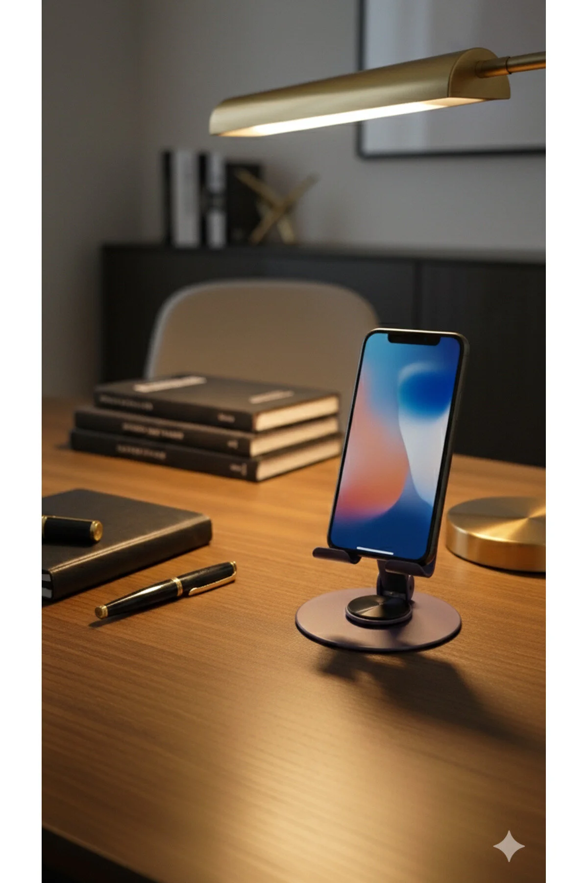 Yüksek Kalite Metal 360 Dönebilen Ayarlanabilir Telefon Ve Tablet Tutucu Masa Üstü Standı