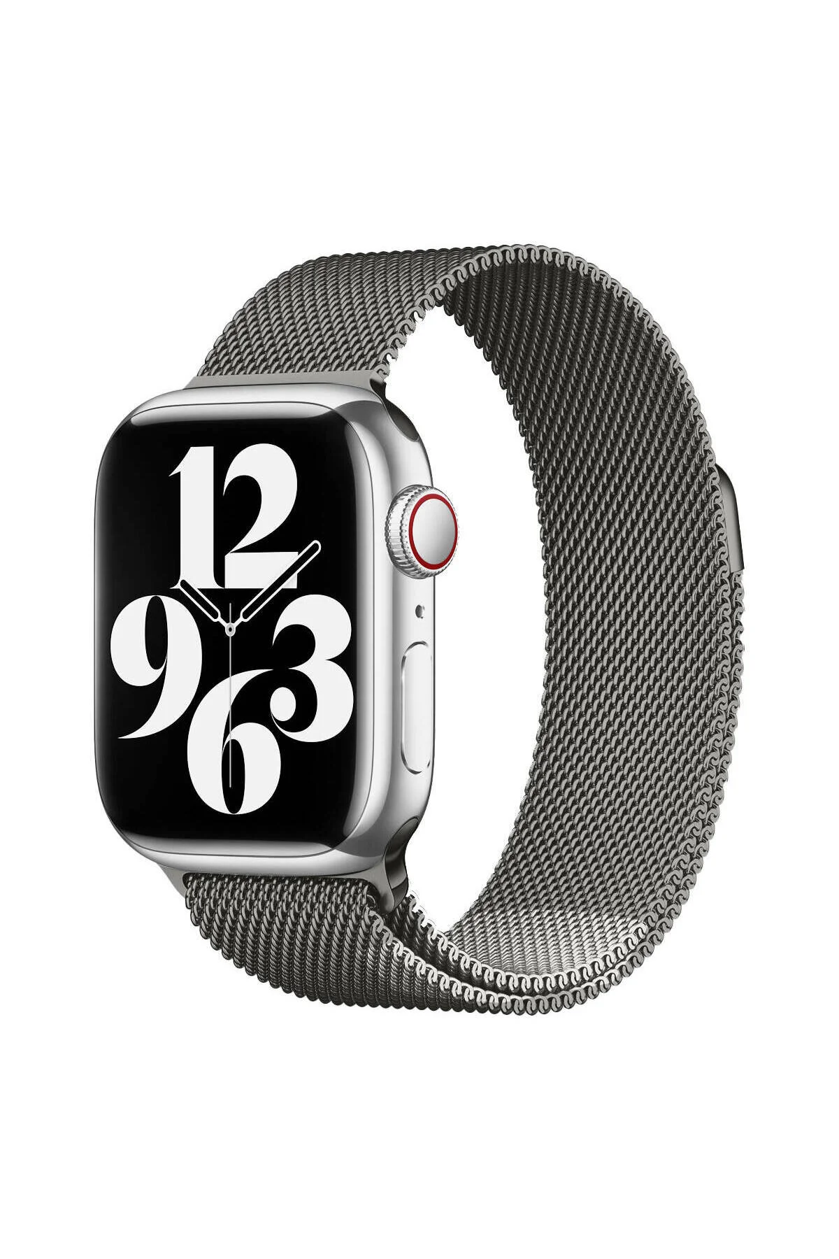 Watch 44mm İçin Uyumlu Renkli Metal Hasır Kordon