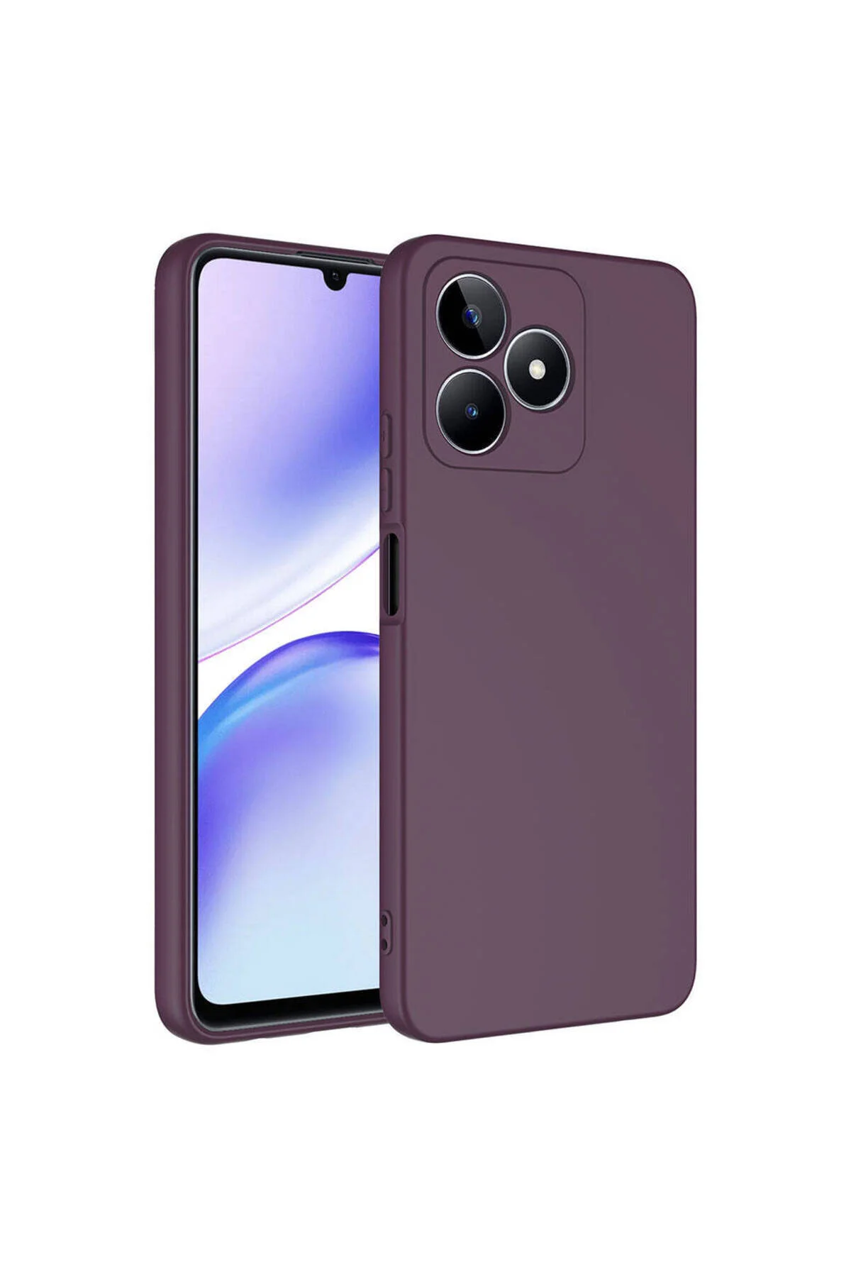 Realme C53 Uyumlu İçi Kadife Kamera Korumalı Renkli Silikon Kılıf