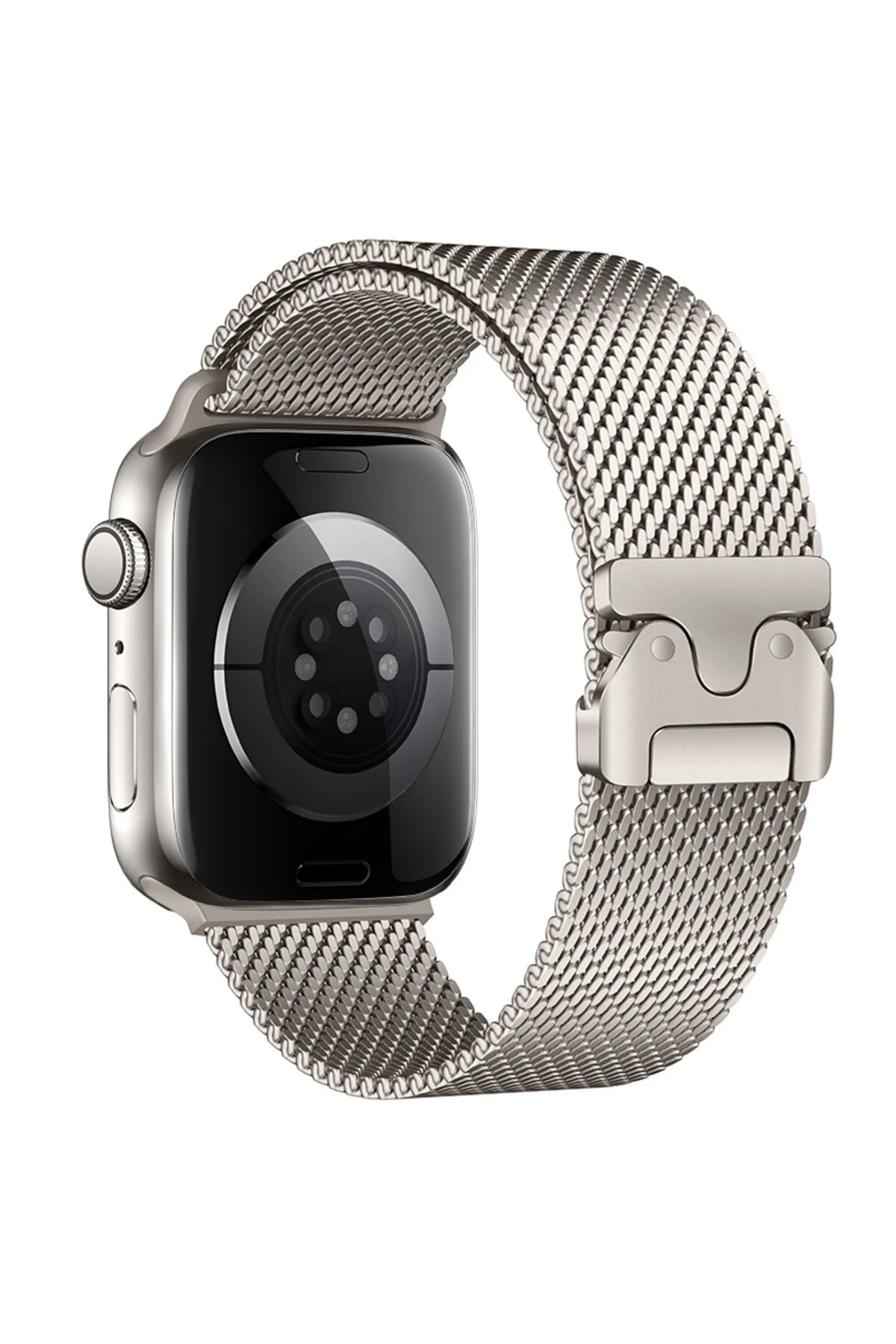 Watch 10 42mm İçin Uyumlu Metal Hasır Kordon