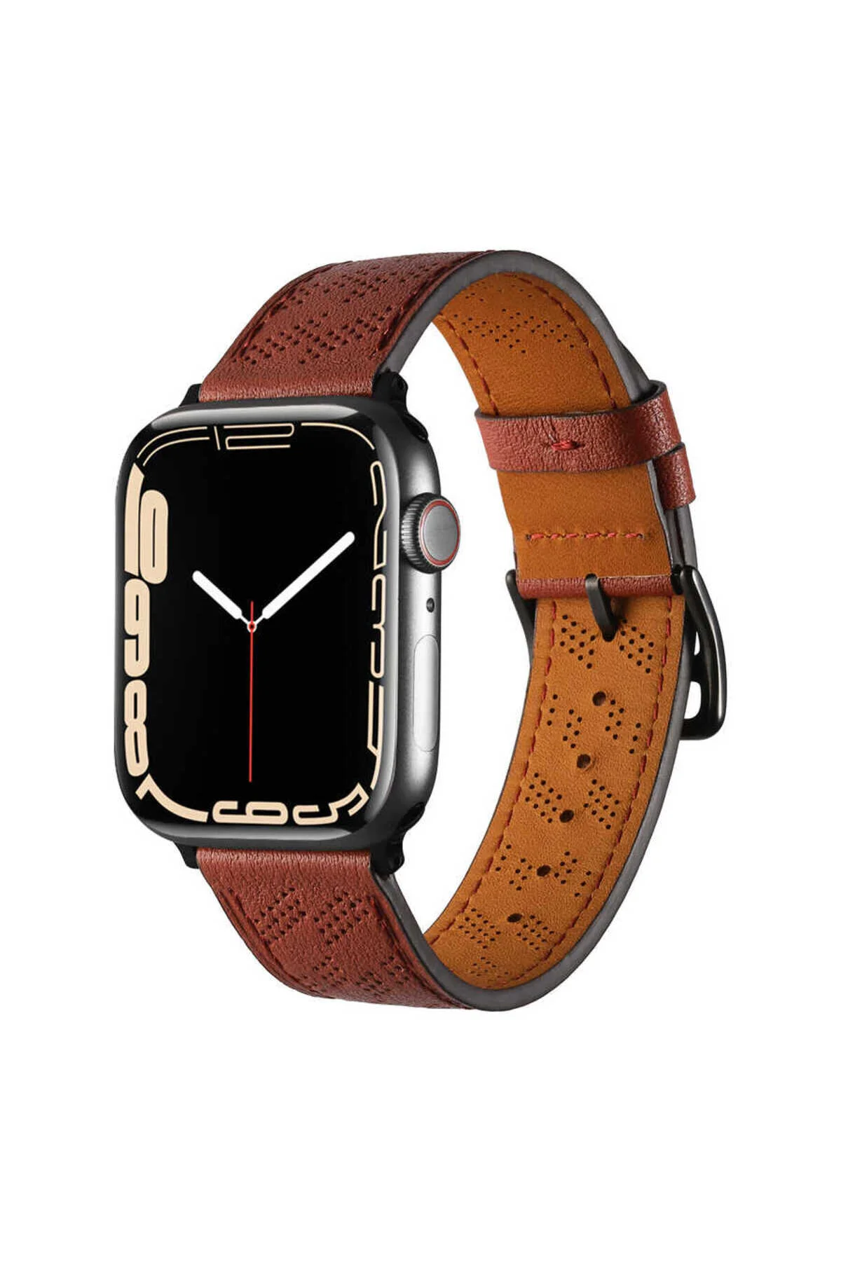 Watch 44mm İçin Uyumlu PU Deri Strap Kayış Kordon