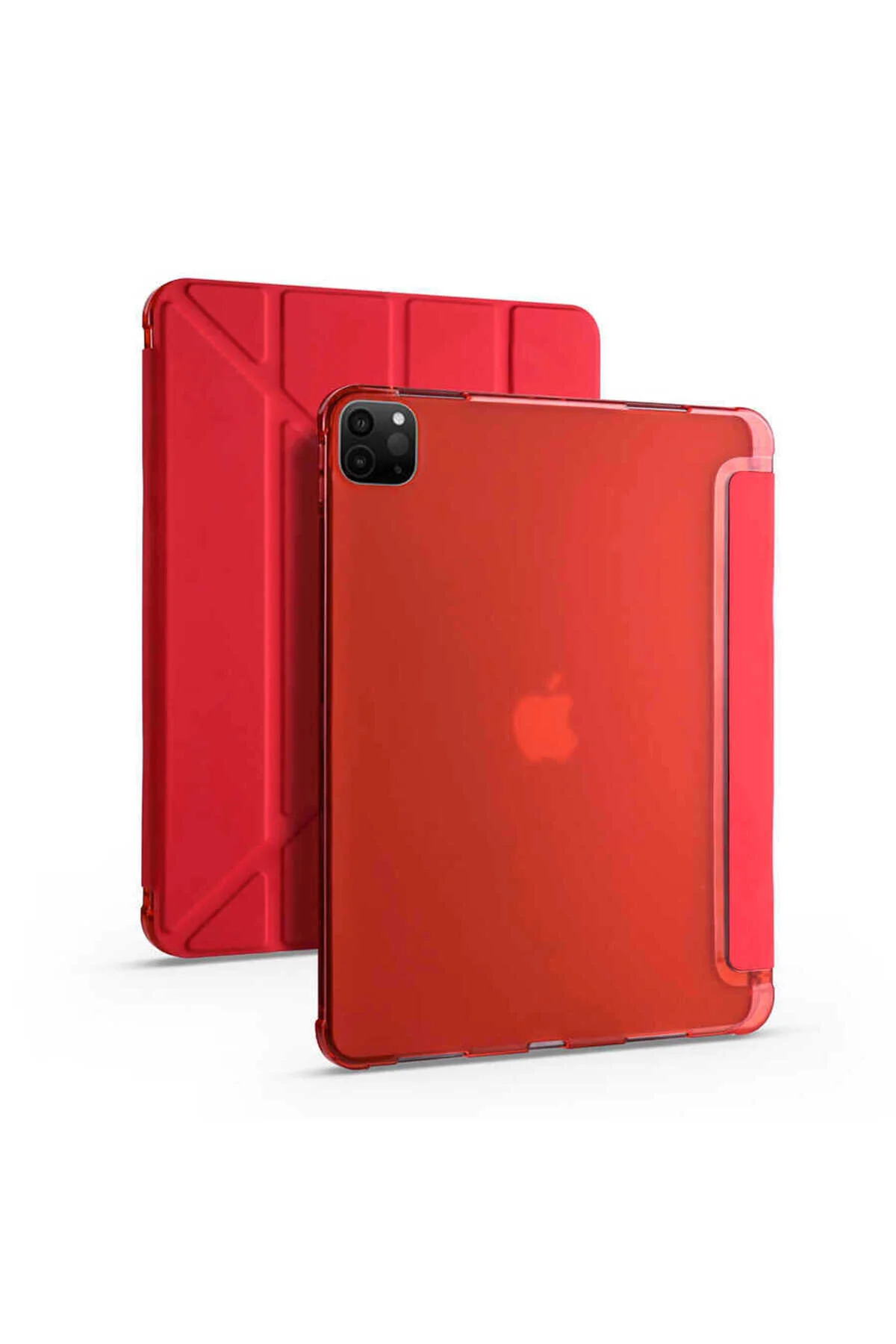 iPad Pro 11 2020 (2.Nesil) İçin Uyumlu Kalem Bölmeli Stand Olabilen Smart Tablet Kılıfı