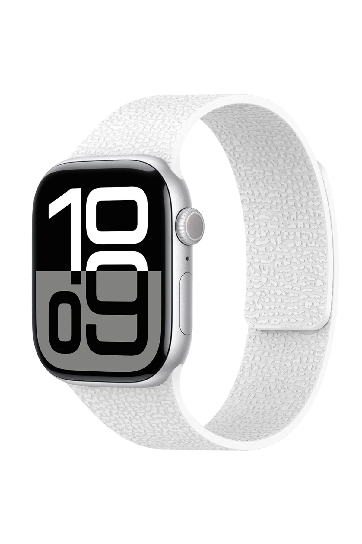 Watch 40mm İçin Uyumlu Kabartma Desenli Silikon Kordon