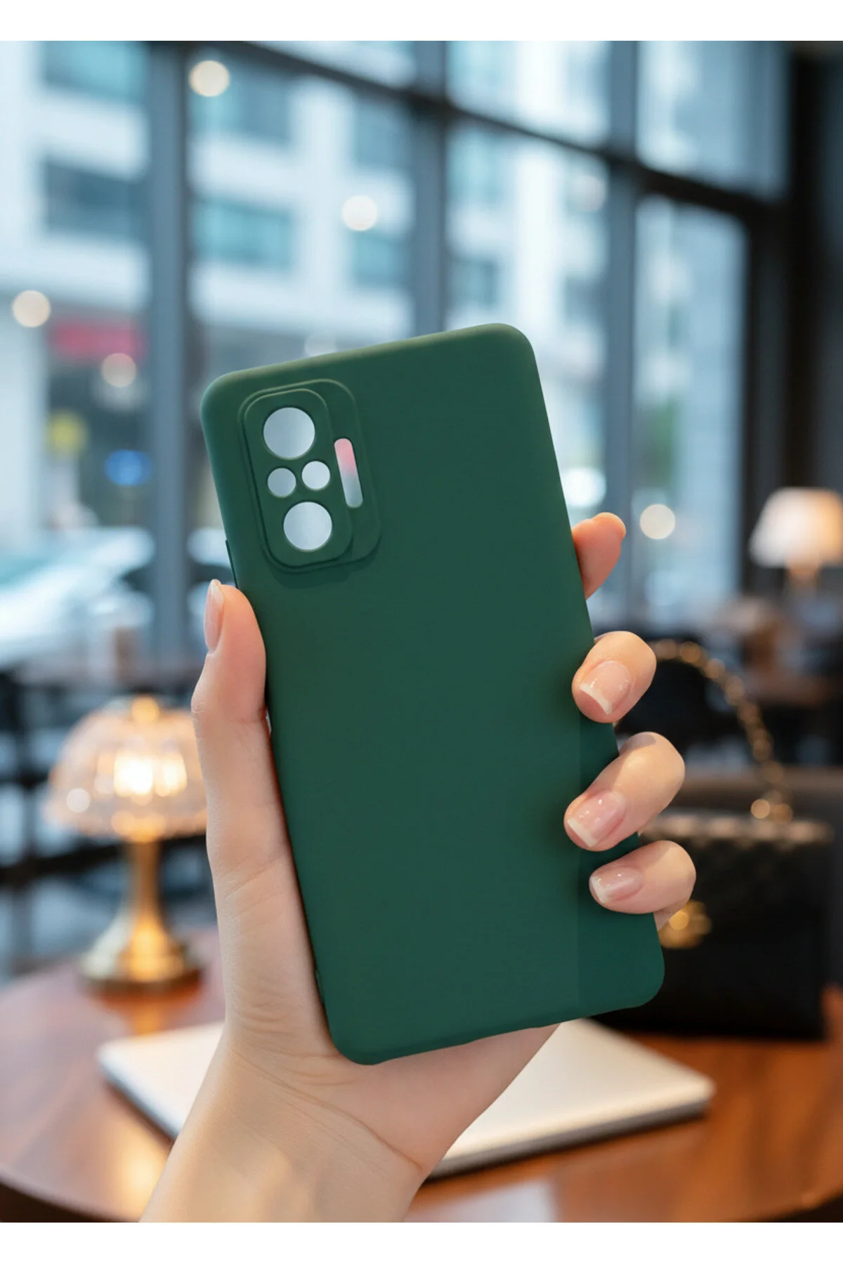 Xiaomi Redmi Note 10 Pro Uyumlu İçi Kadife Kamera Korumalı Renkli Silikon Kılıf