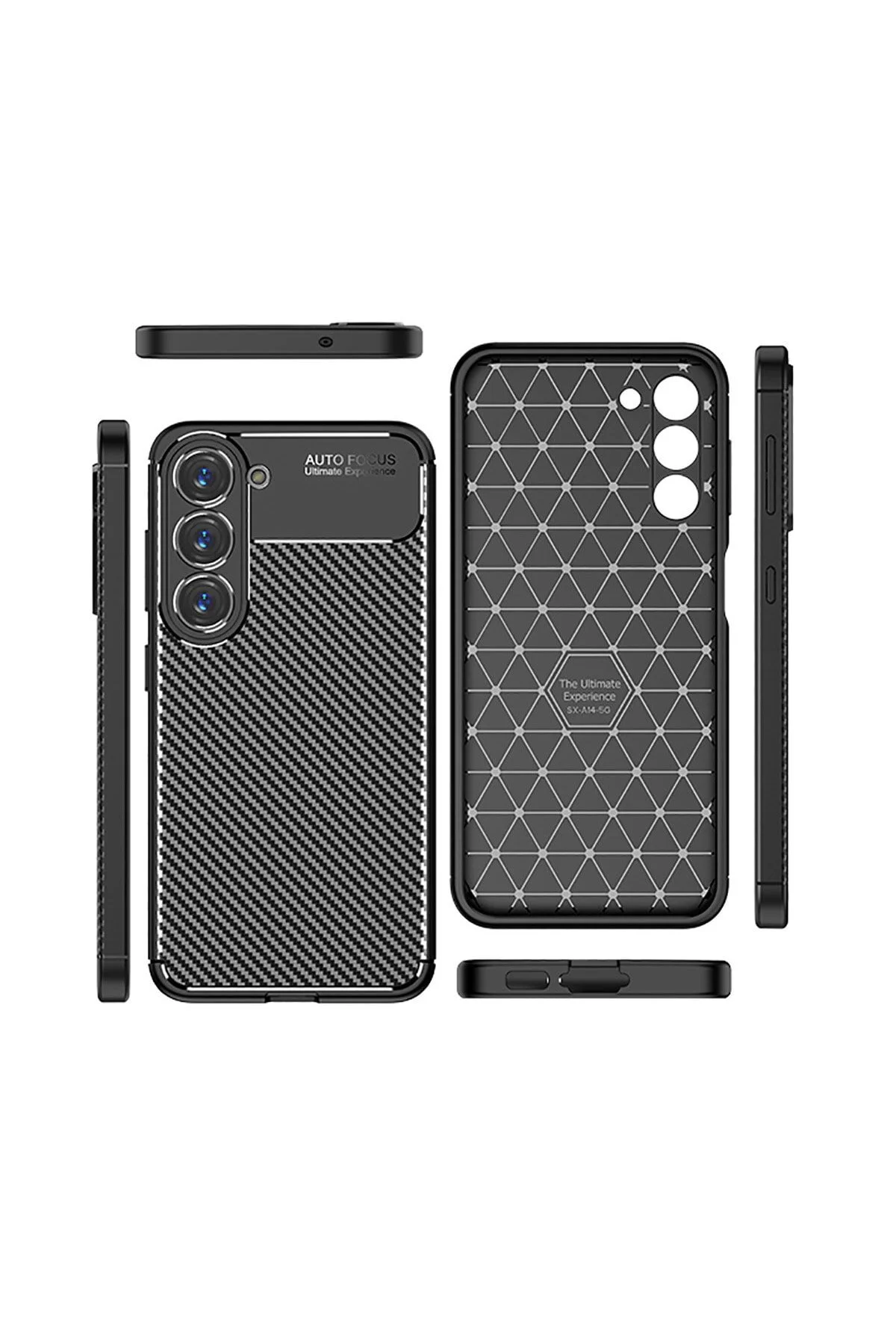 Samsung Galaxy S23 Plus Kılıf Karbon Çizgili Tasarım İnce Tasarım Kapak