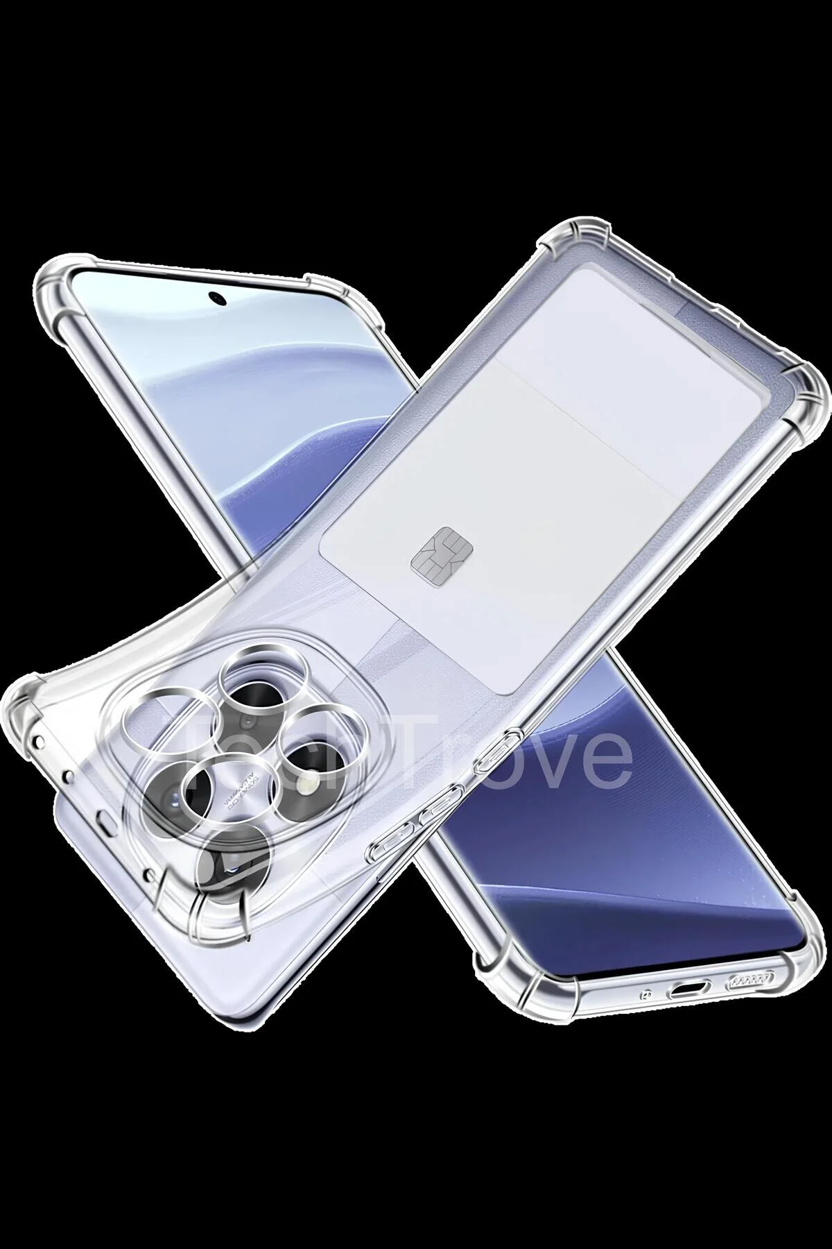 Xiaomi Redmi Note 14 Pro 4G Kılıf Kartlıklı Kamera Çıkıntılı Şeffaf Darbe Korumalı A Kalite Kapak