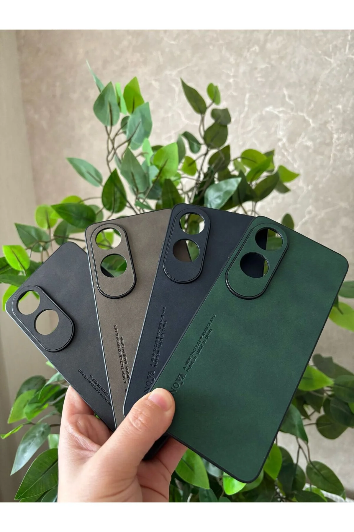 Oppo A60 Kılıf Kamera Koruma Çıkıntılı Renkli Kadife Tasarımlı Kapak
