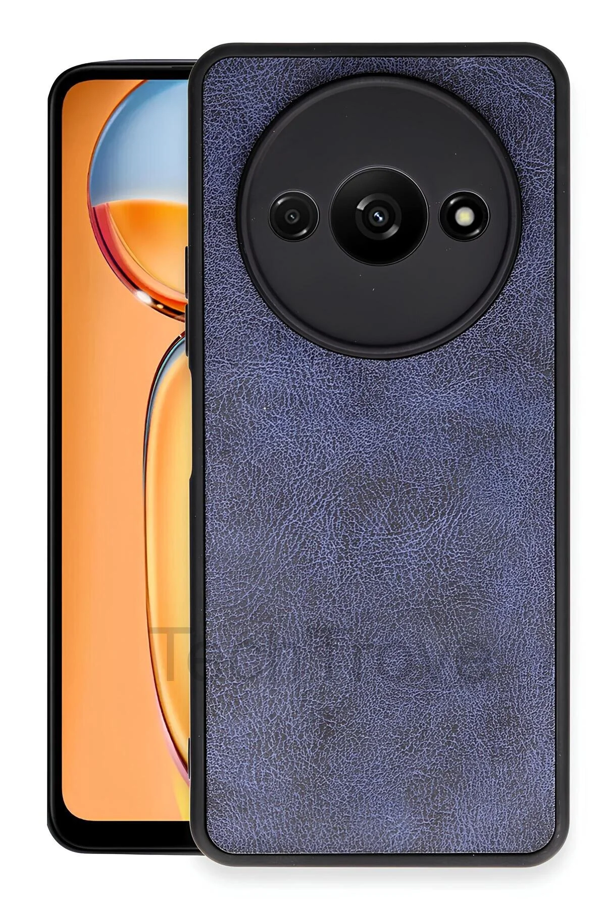 Xiaomi Redmi A3 4G Kılıf Premium Deri Dokulu Ekstra Darbe Korumalı Kapak