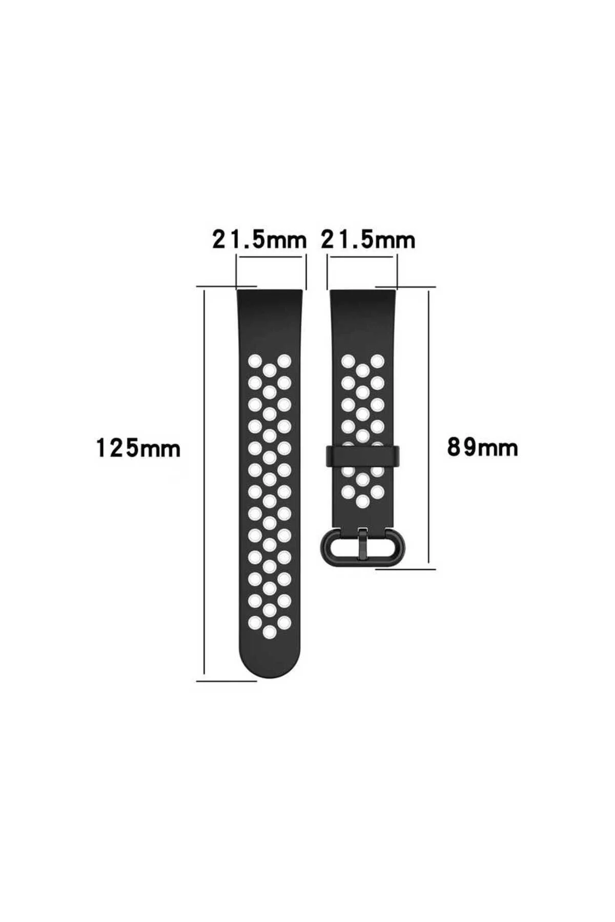 Mi Watch 2 Lite İçin Uyumlu Delikli Tasarımlı Renkli Kayış Kordon