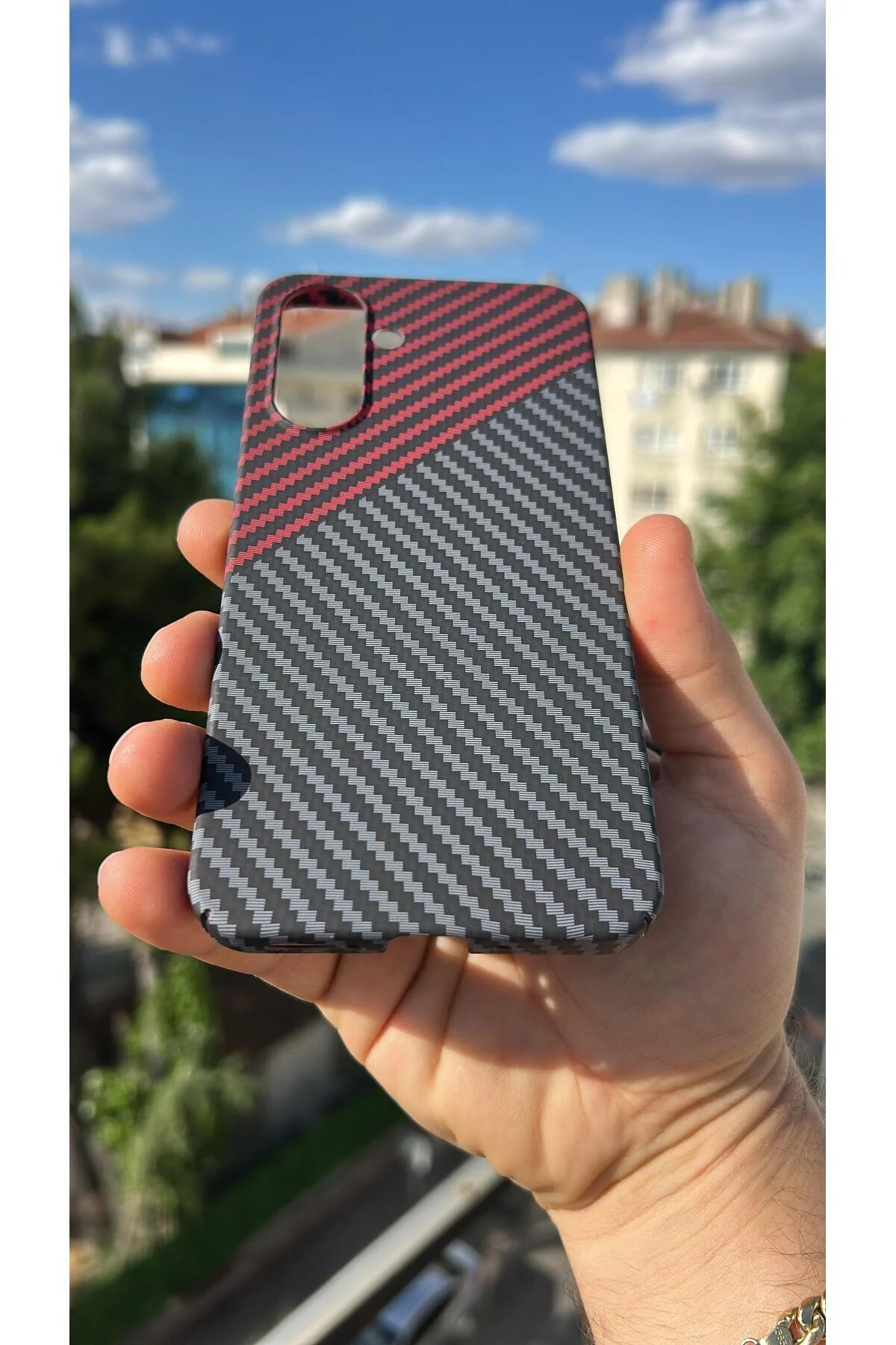Samsung Galaxy A26 Kılıf Karbon Fiber Tasarım A++ Kalite Kapak