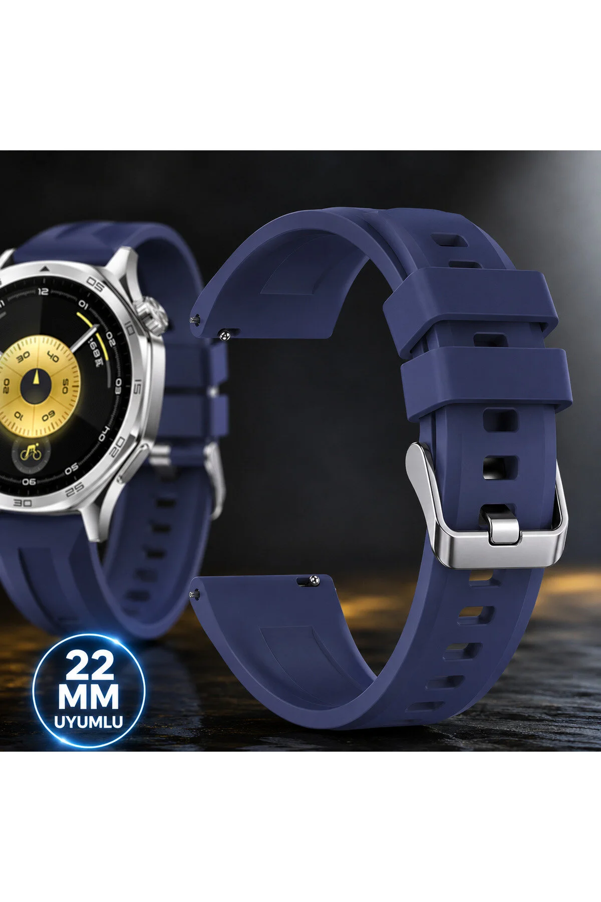 Xiaomi Watch S4 S3 S2 Pro S2 46mm S1 Pro S1 Active S1 Uyumlu 22mm Silikon Kordon