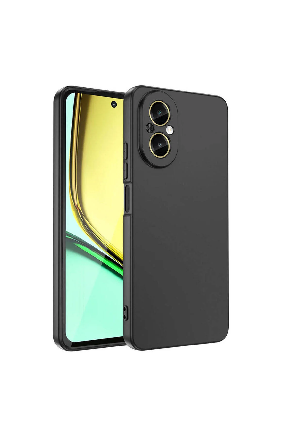 Realme 12 Lite Uyumlu İçi Kadife Kamera Korumalı Renkli Silikon Kılıf