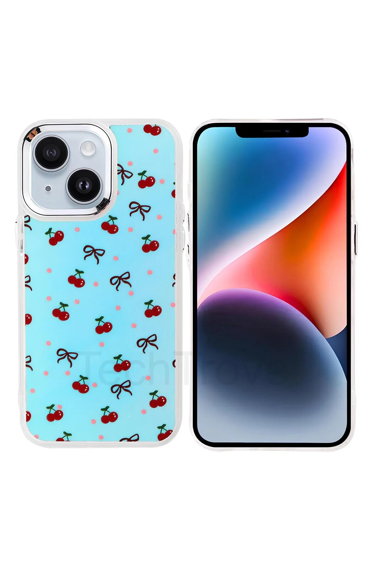 İphone 15 Kılıf Desenli Tasarımlı Elde Kaymayan | Soft Kapak