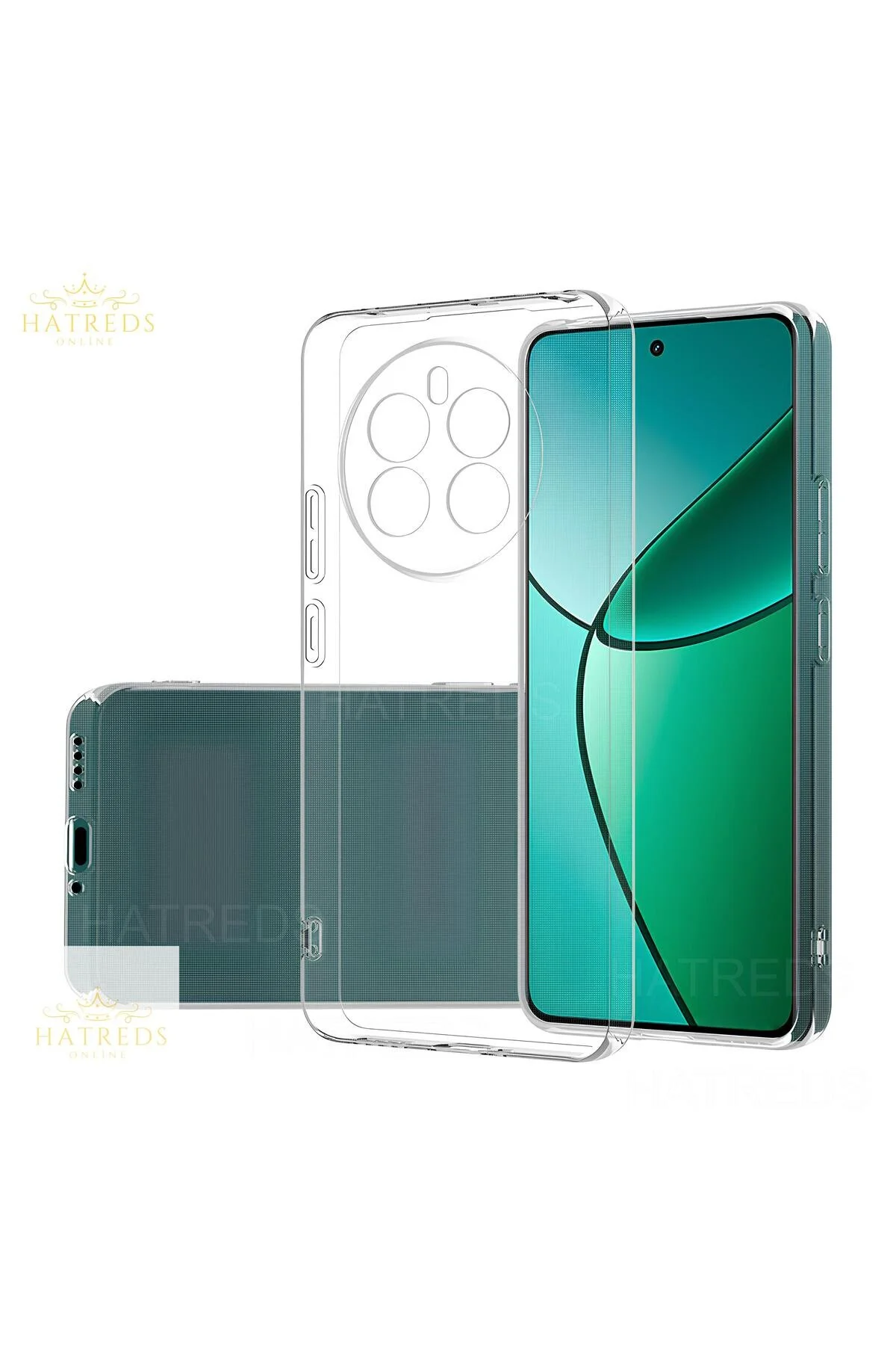 Realme 12 4G Kılıf Şeffaf ve Esnek Silikon Kapakk