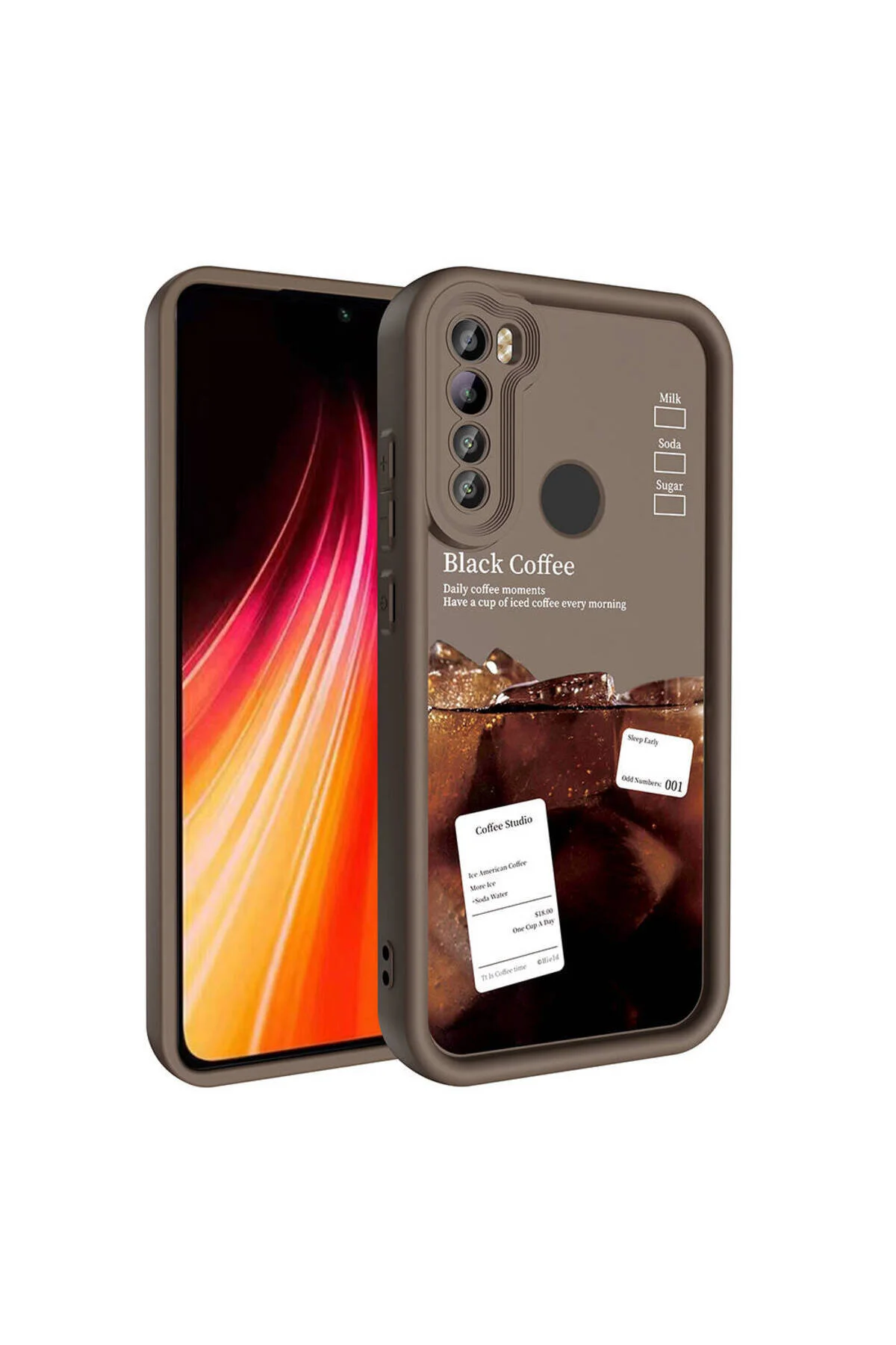 Xiaomi Redmi Note 8 Uyumlu Renkli Tasarımlı Kamera Korumalı Baskılı Kılıf