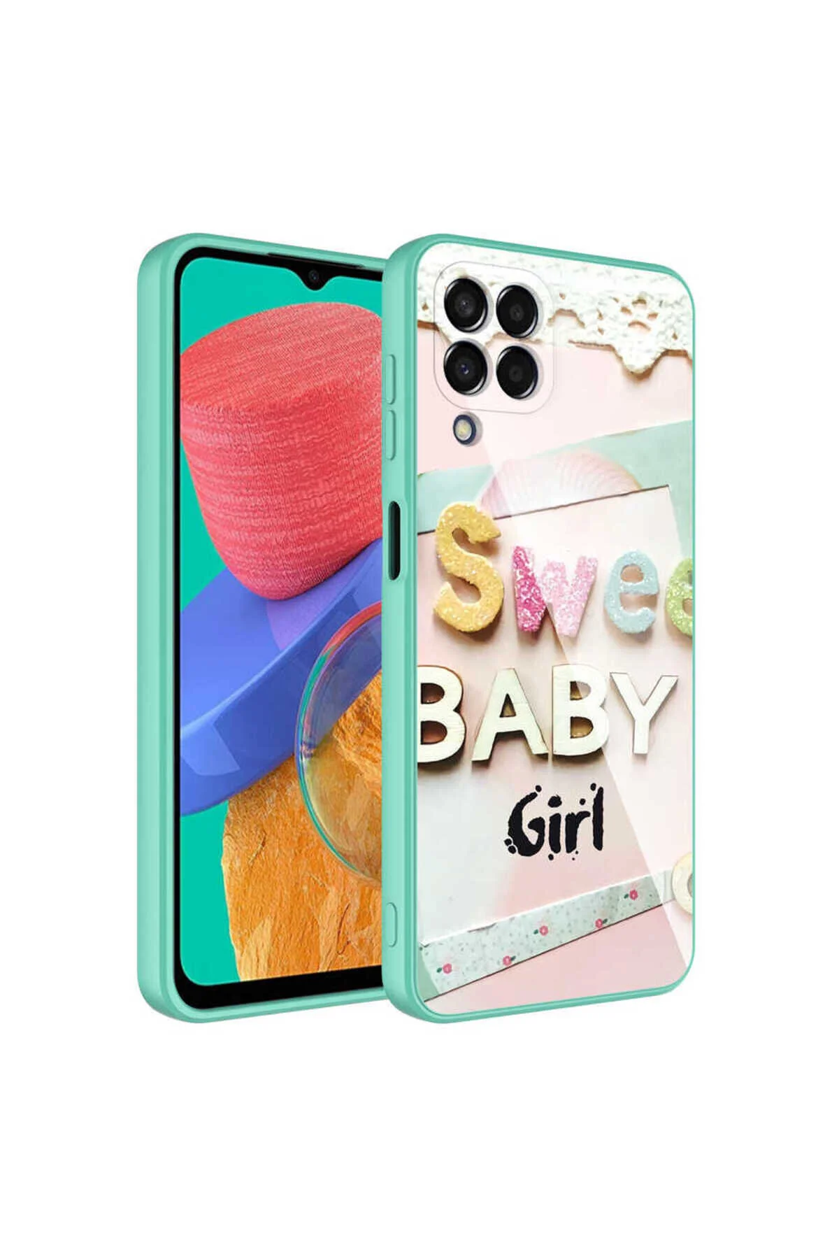 Galaxy M33 Kılıf Desenli İçi Kadife Kamera Korumalı Darbe Emici Silikon Kapak