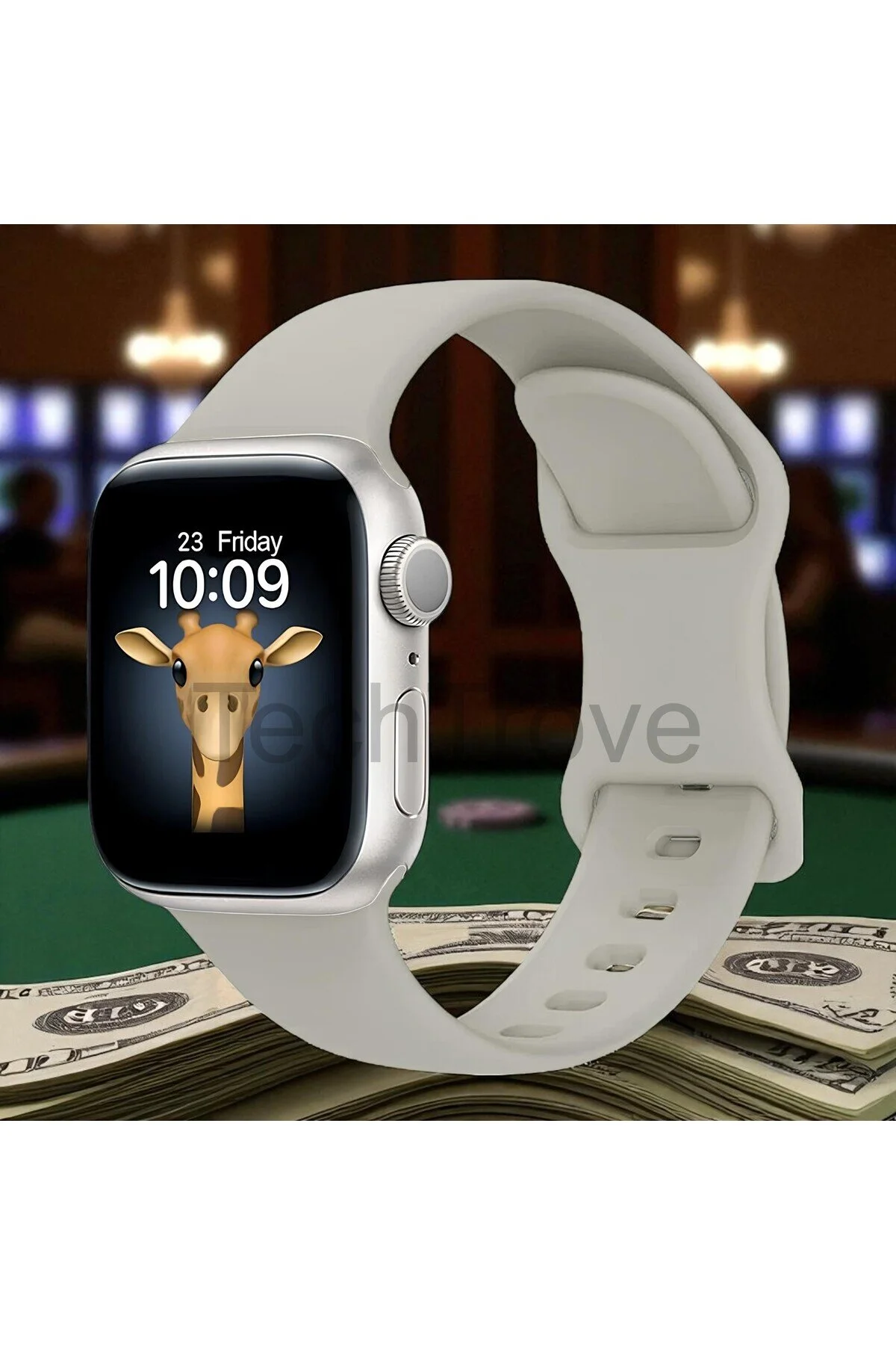Apple Watch 49/46/45/44/42 Mm Series 10/9/8/7/6/5/4/3/se/ultra Kordon Silikon Yapılı Strap Kayış