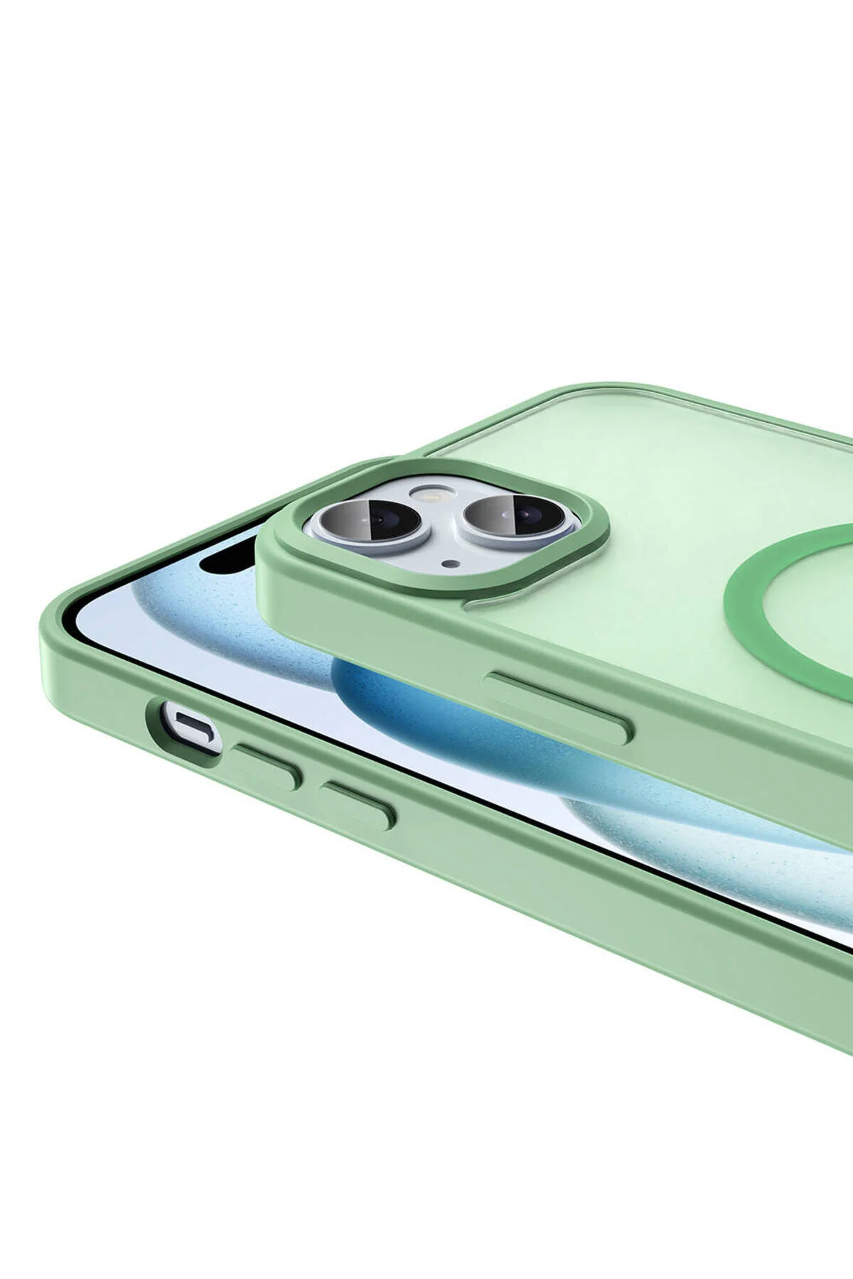 Apple iPhone 13 / 14 Uyumlu Kılıf Magsafe Şarj Özellikli Mat Arka Yüzey Hatreds Sio Kapak