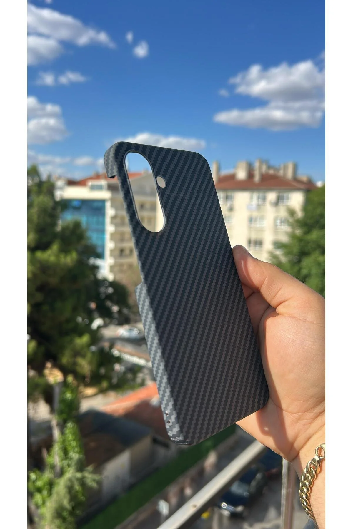Samsung Galaxy A17 Kılıf Karbon Fiber Tasarım A++ Kalite Kapak
