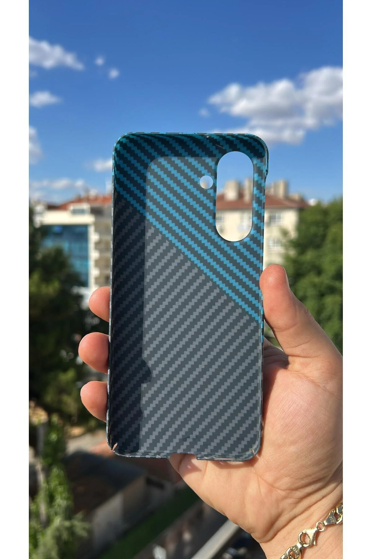 Samsung Galaxy A16 Kılıf Karbon Fiber Tasarım A++ Kalite Kapak