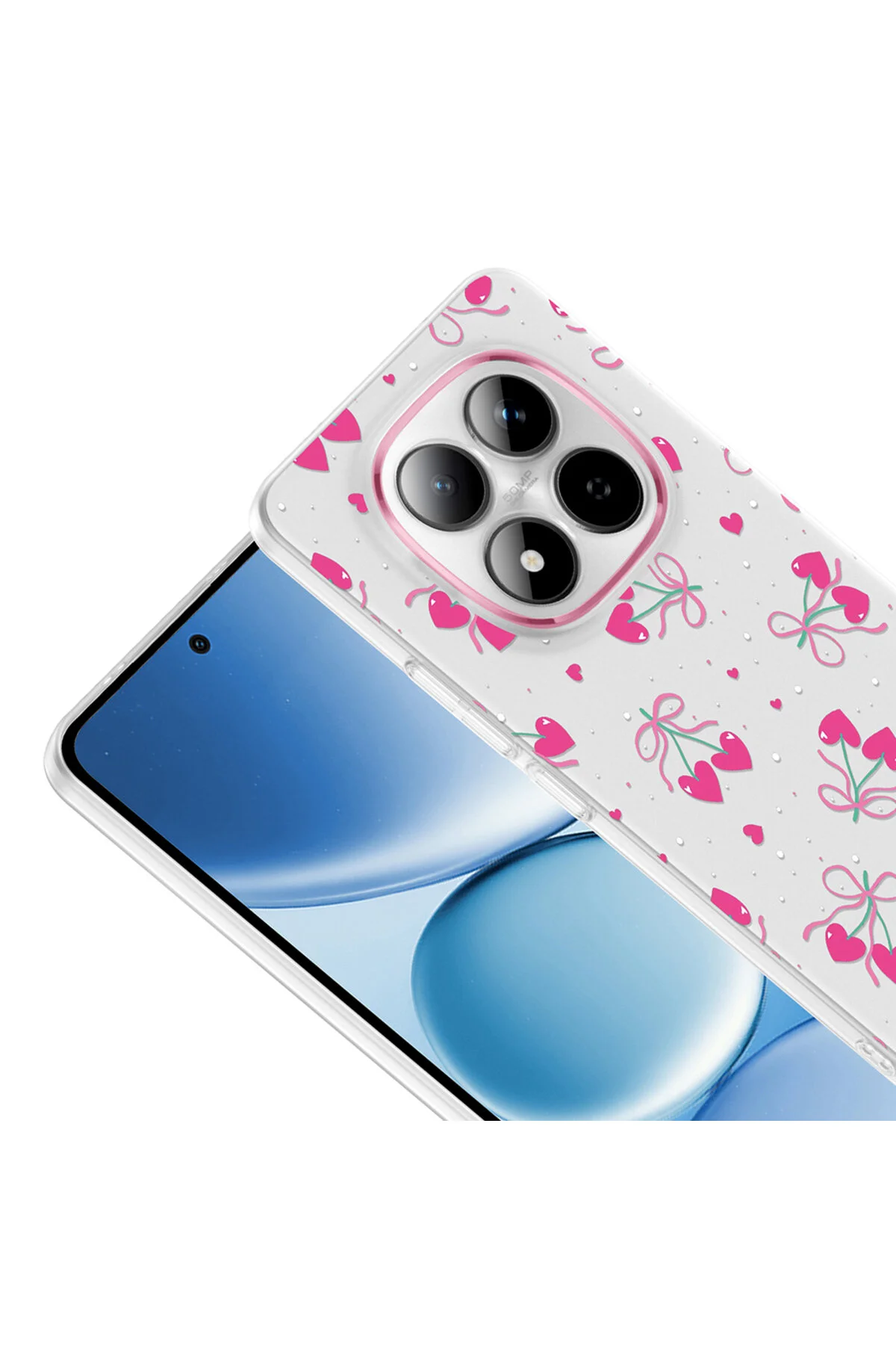 Redmi Note 15 Pro 4G Uyumlu Desenli Şeffaf Kılıf Kamera Korumalı İnce Kapak