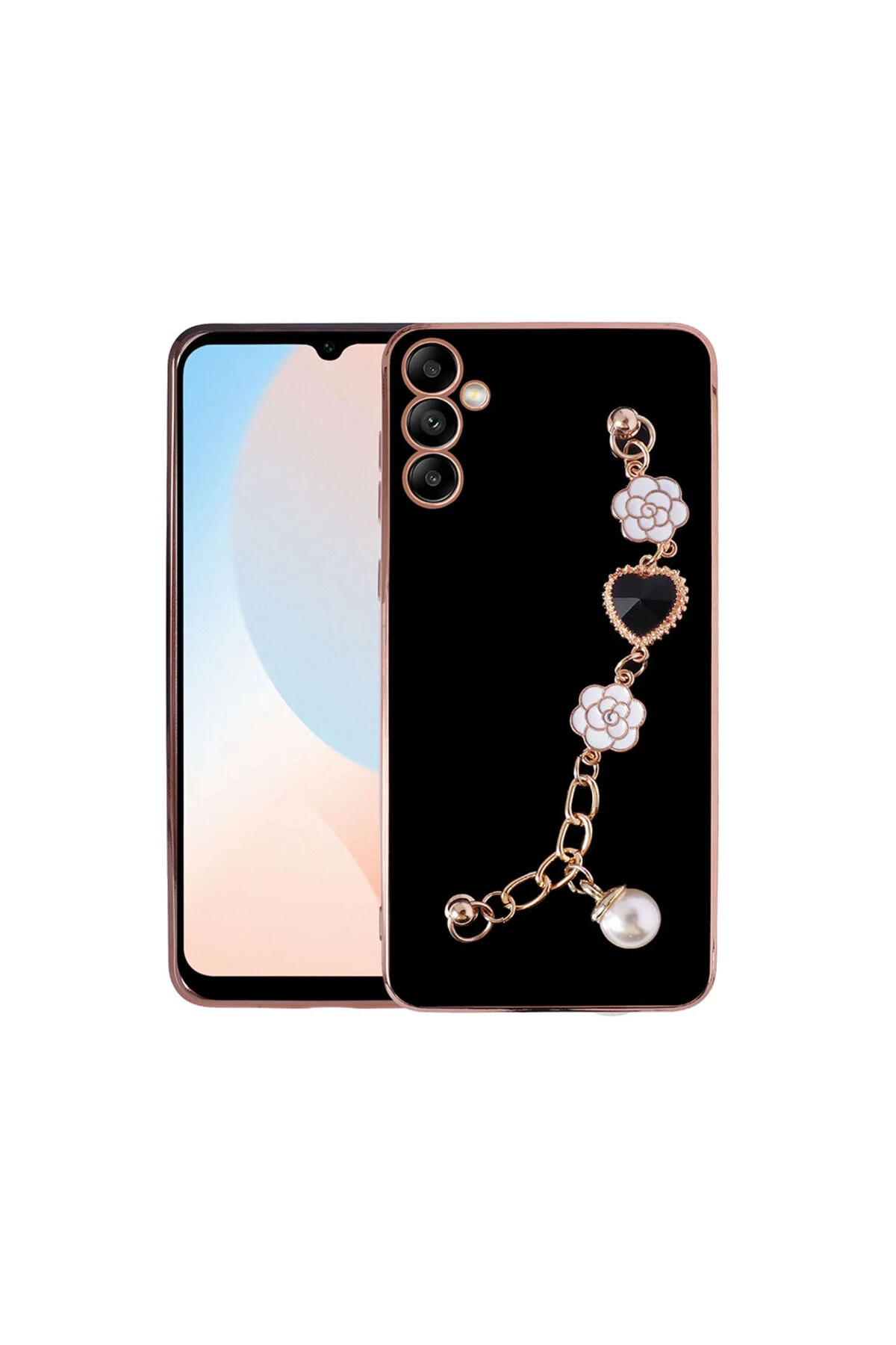 Galaxy A14 Kılıf El Tutamaçlı Kamera Korumalı  Lüks Silikon Kapak