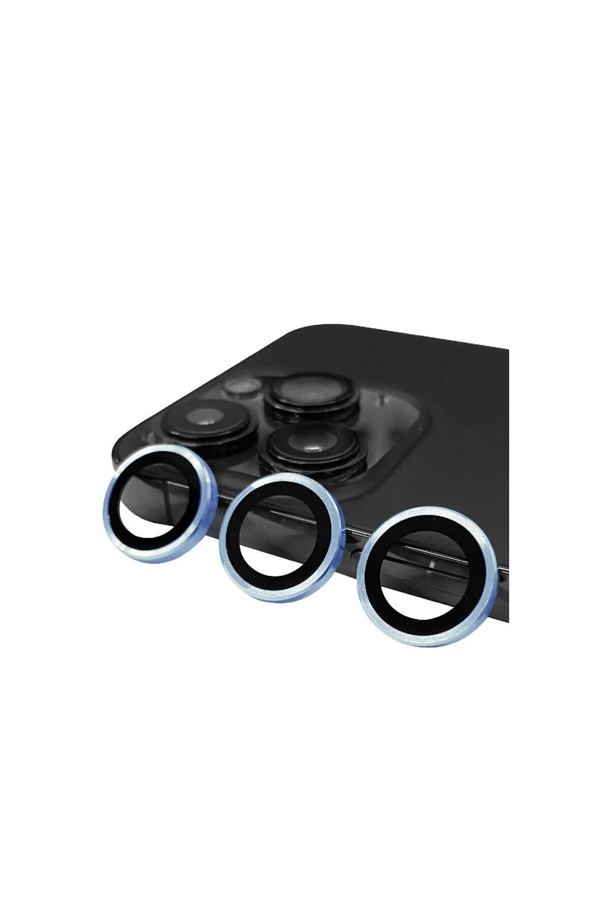 iPhone 13 Pro Max İçin Uyumlu HD Kalite Görüntü Kalitesini Bozmayan Metal Kamera Lens Koruyucu