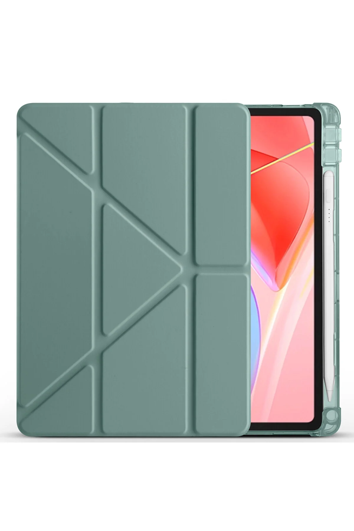 Lenovo Tab TB-311FU İçin Uyumlu Kalem Bölmeli Stand Olabilen Smart Tablet Kılıfı