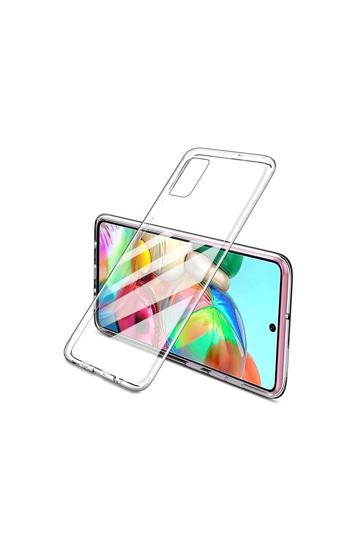 Realme 7 Pro İçin Uyumlu Darbe Emici Yumuşak Ultra İnce Sararmaz Şeffaf Kılıf