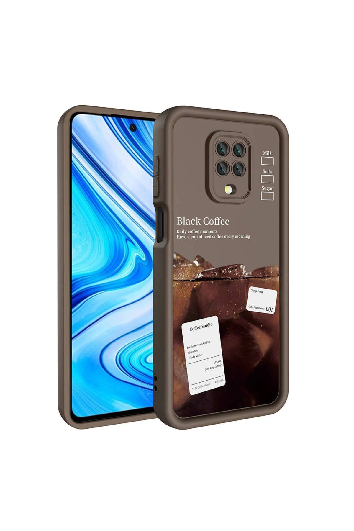 Xiaomi Redmi Note 9S Uyumlu Renkli Tasarımlı Kamera Korumalı Baskılı Kılıf
