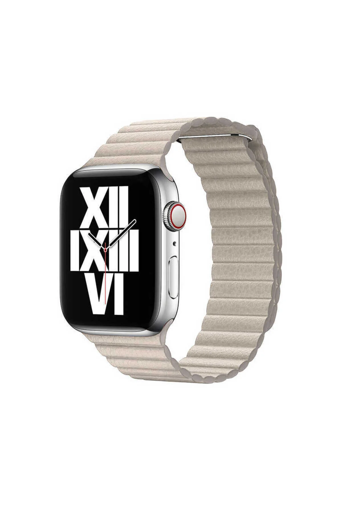 Watch Ultra 49mm İçin Uyumlu Deri Lop Strap Kayış