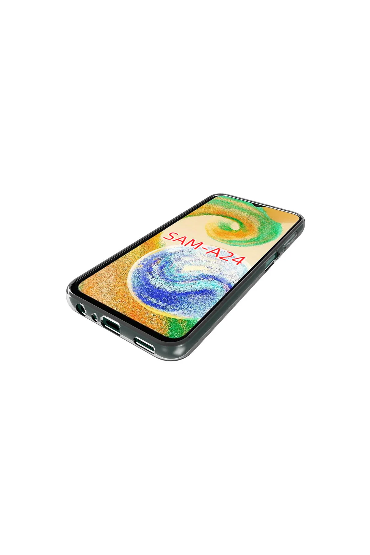 Galaxy A24 Uyumlu Şeffaf Ve Esnek Silikon Kılıf