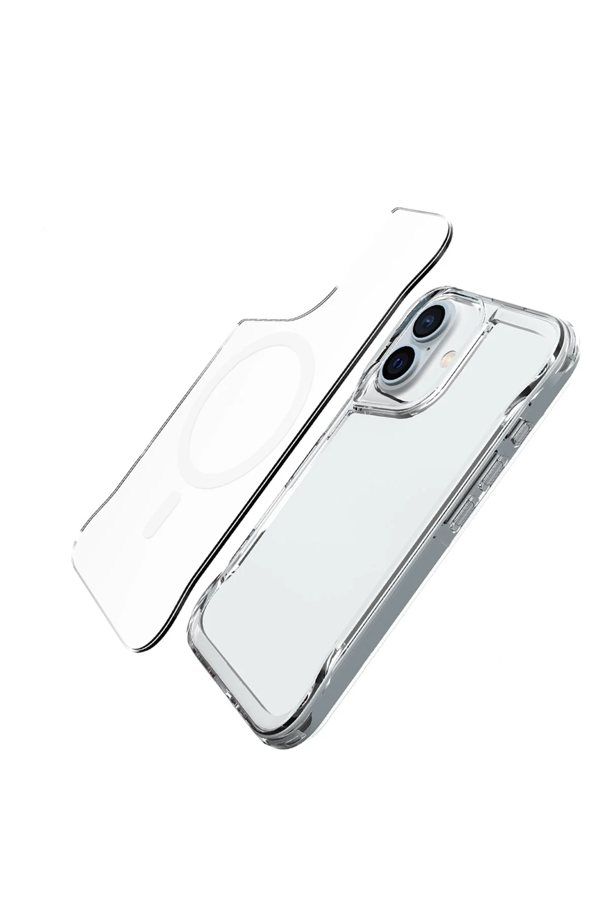 Apple iPhone 17 Uyumlu Magsafe Özellikli Özel Tasarım Şeffaf Kapak
