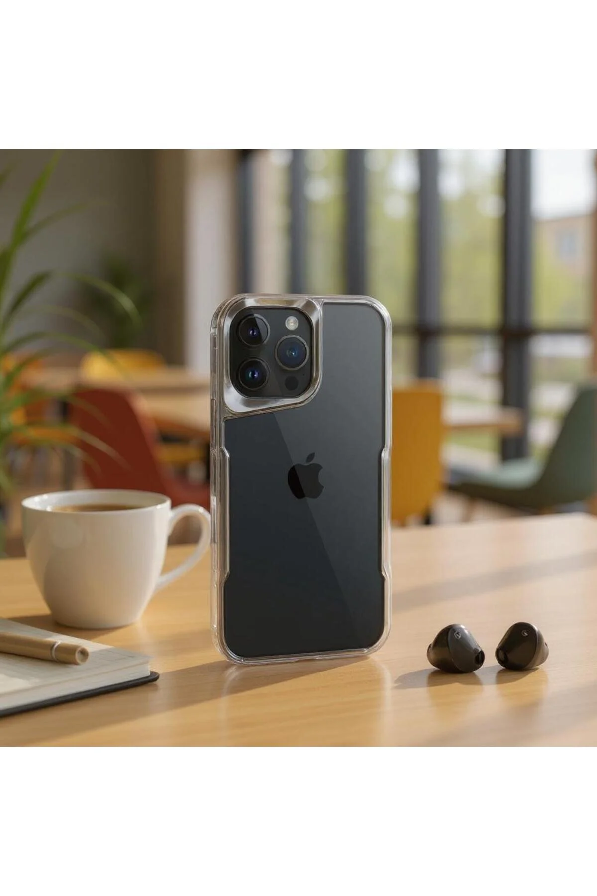 Realme 11 Pro Kılıf Arkası Şefaf Tasarım Lazer Kaplama Sararmaz Silikon Kapak
