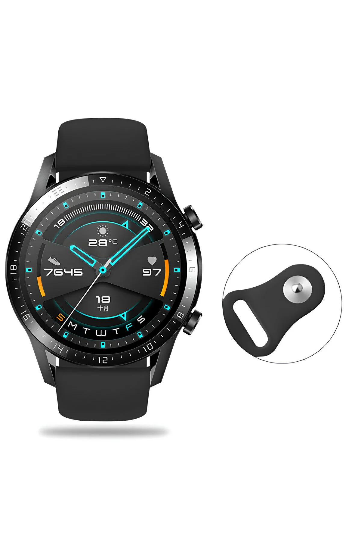 Galaxy Watch 3 41mm İçin Uyumlu 20mm Silikon Kordon