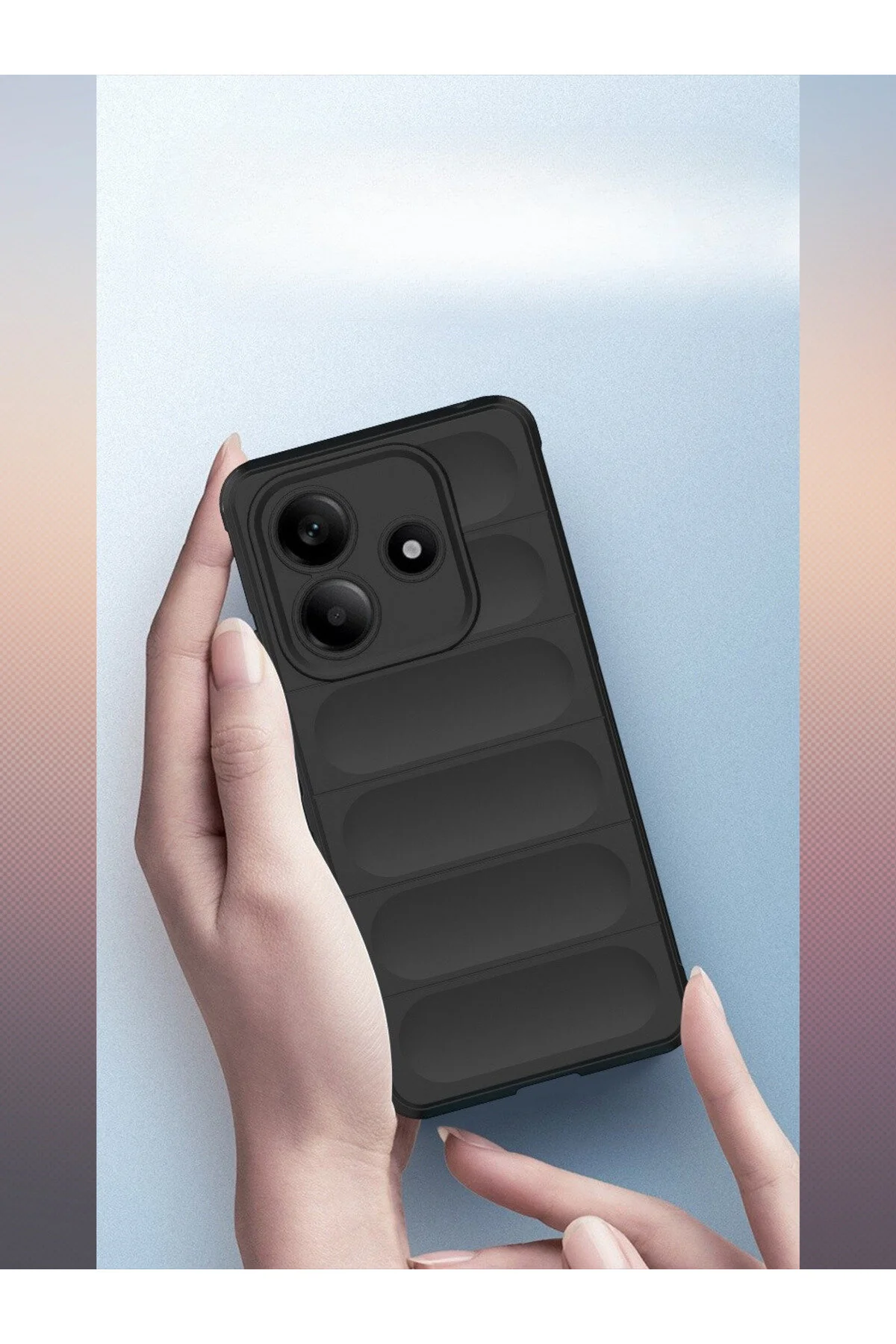 Apple iPhone 16 Kılıf Esnek Yapılı Arkası Oyuklu Tasarım Silikon Kapak
