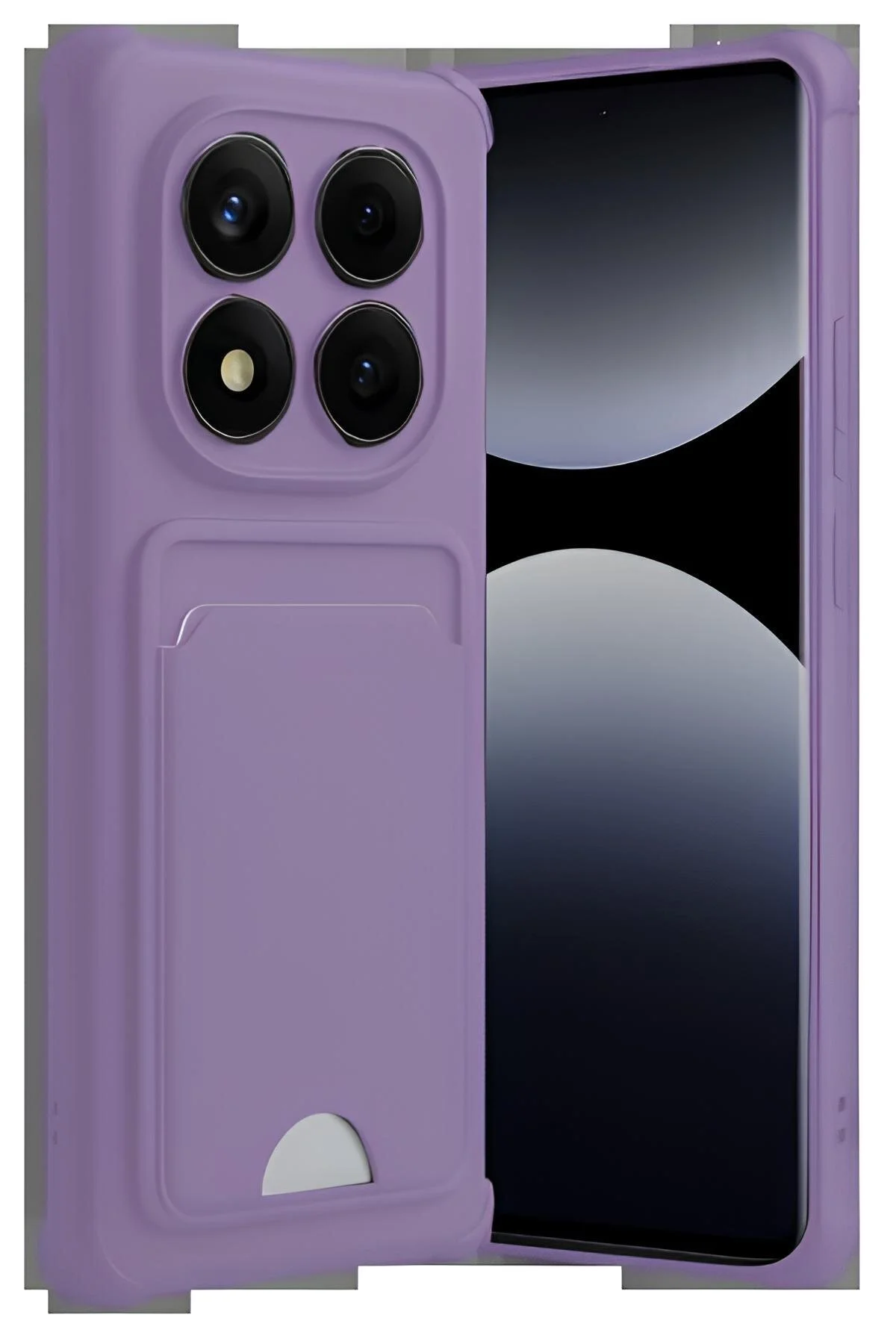 Xiaomi Redmi Note 14 Pro 5G Kılıf Kart ve Resim Bölmeli Soft Renkli Silikon Kapak